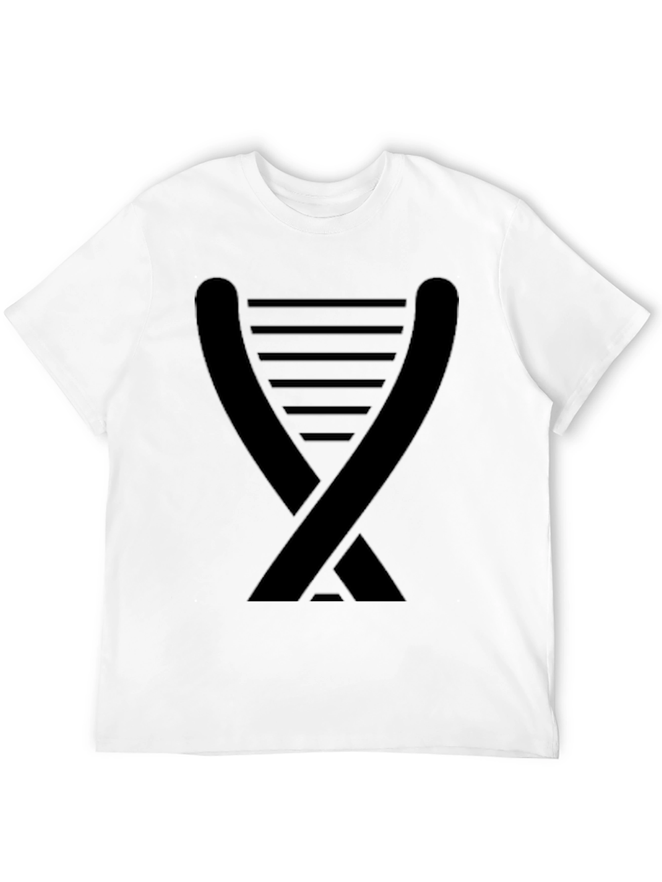 Modern Geometric Black T-Shirt