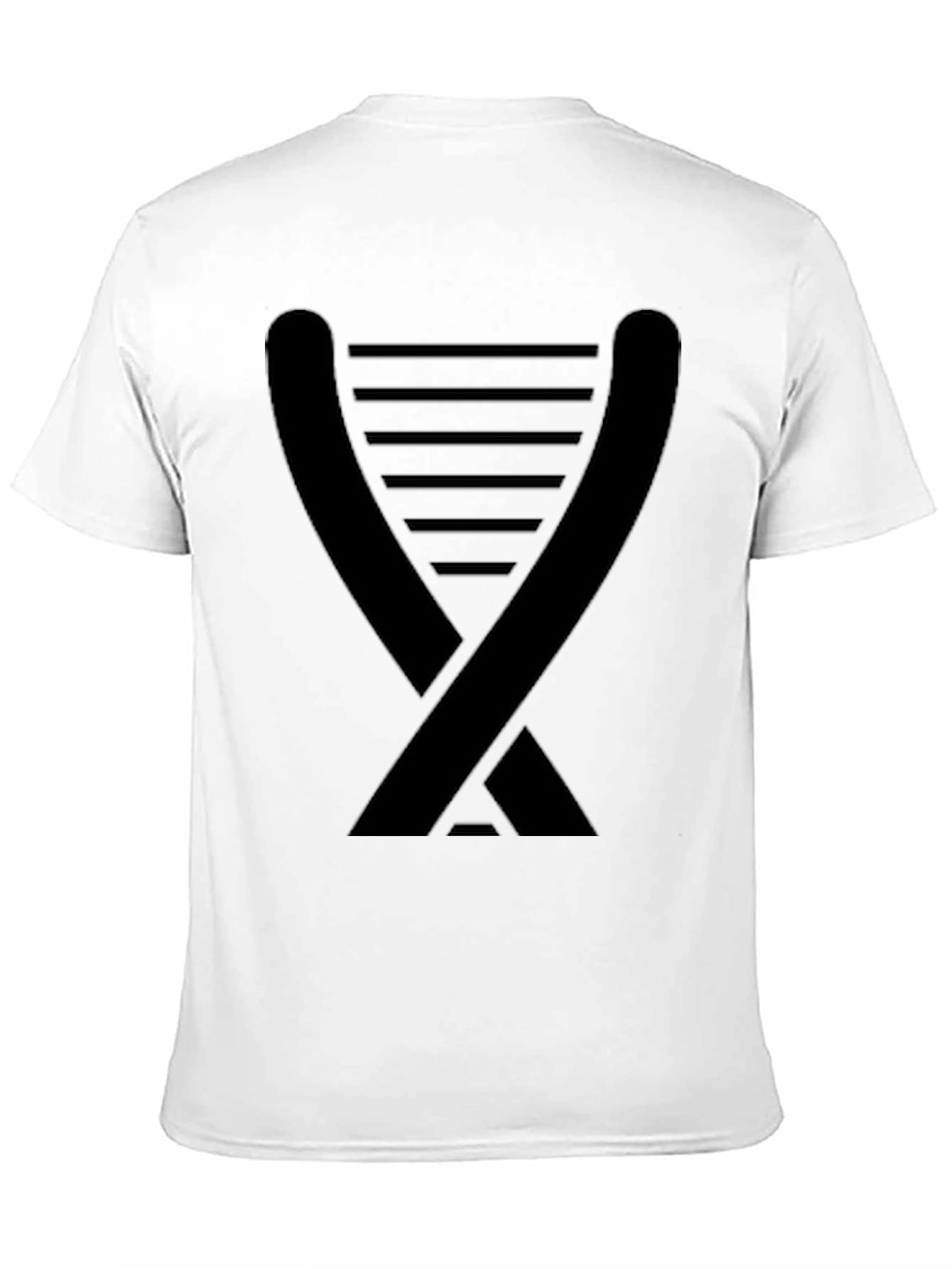 Modern Geometric Black T-Shirt