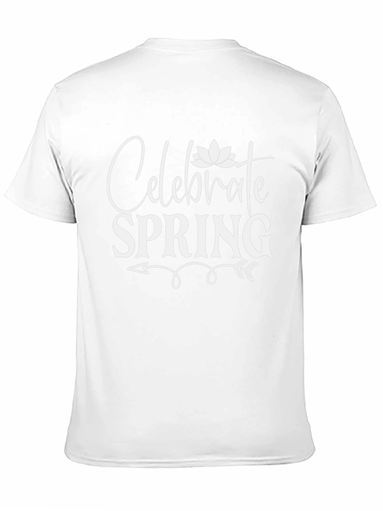 Celebrate Spring Black Graphic T-Shirt
