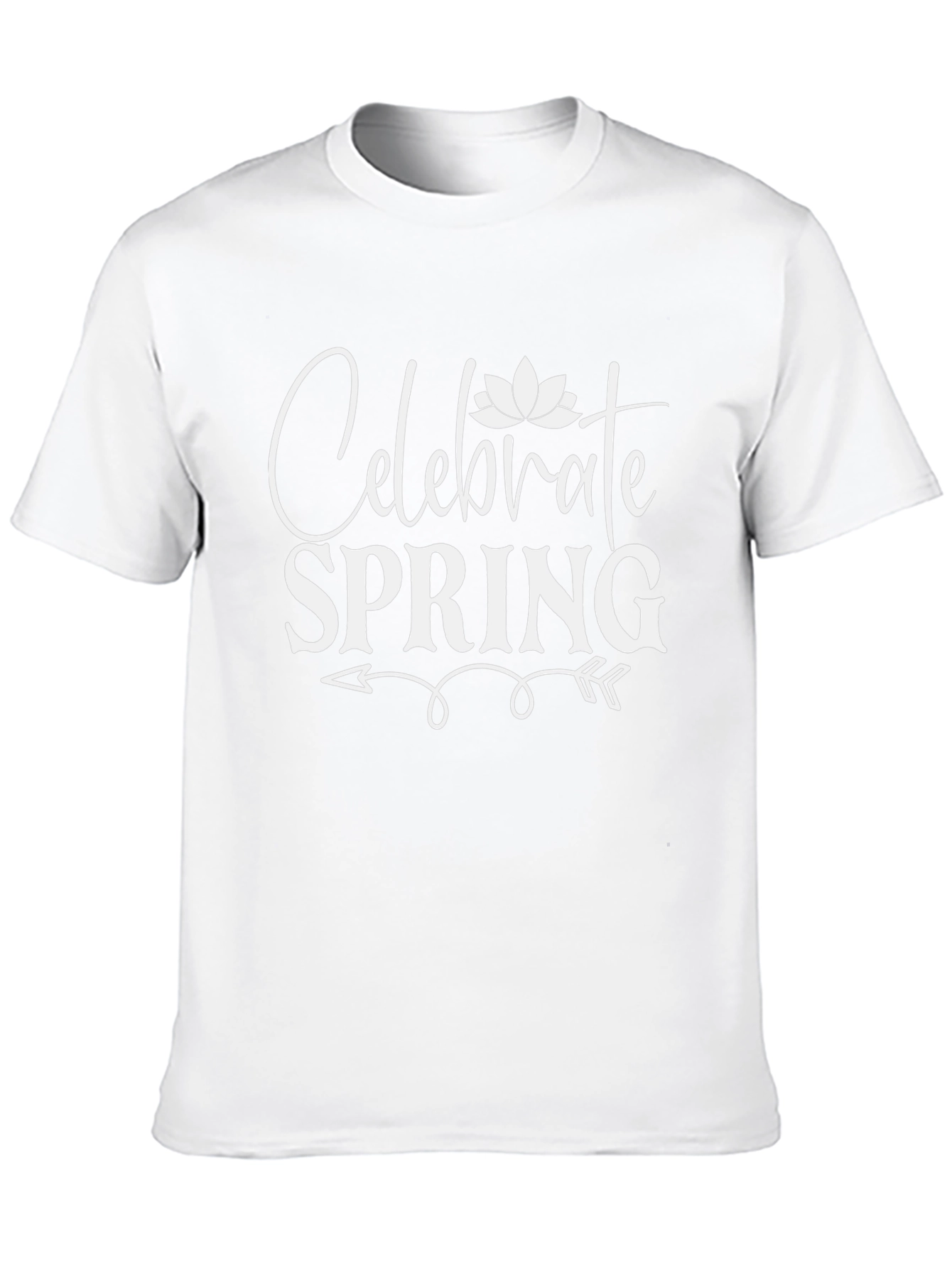 Celebrate Spring Black Graphic T-Shirt
