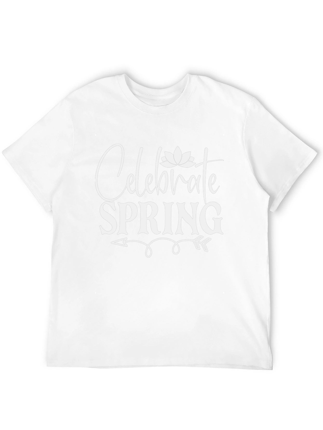 Celebrate Spring Black Graphic T-Shirt