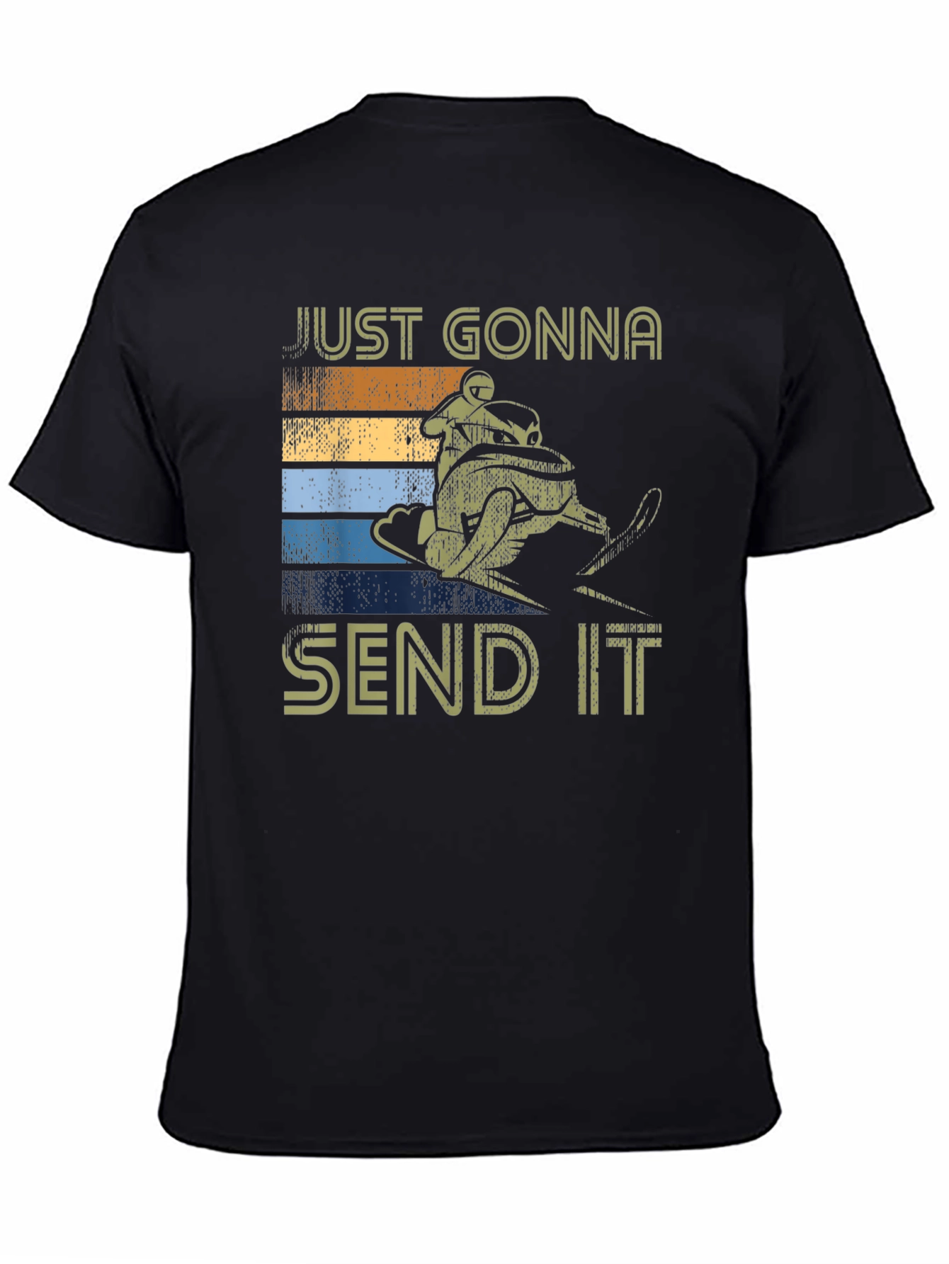 Just Gonna Send It T-Shirt - Snowmobile Retro Design