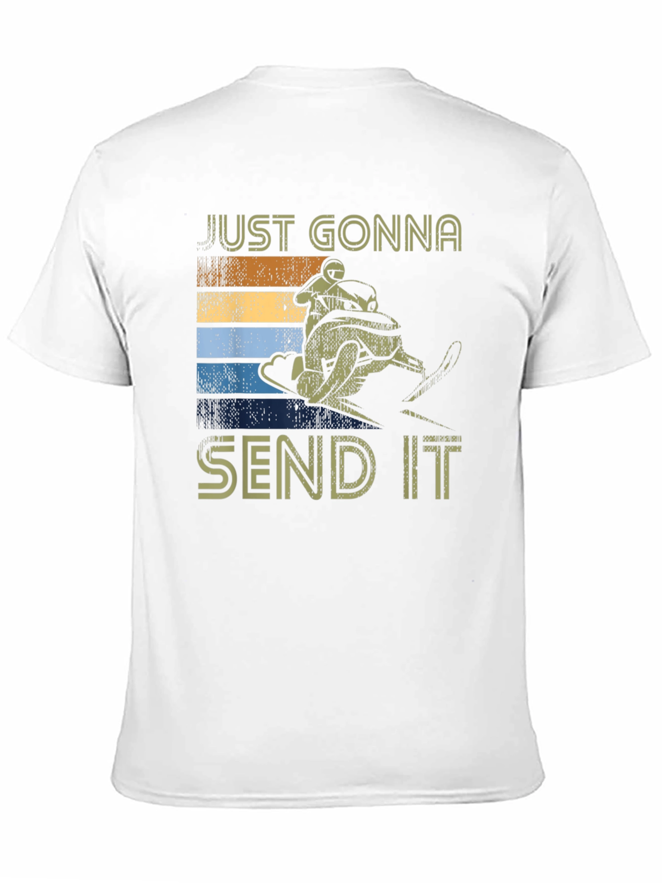 Just Gonna Send It T-Shirt - Snowmobile Retro Design