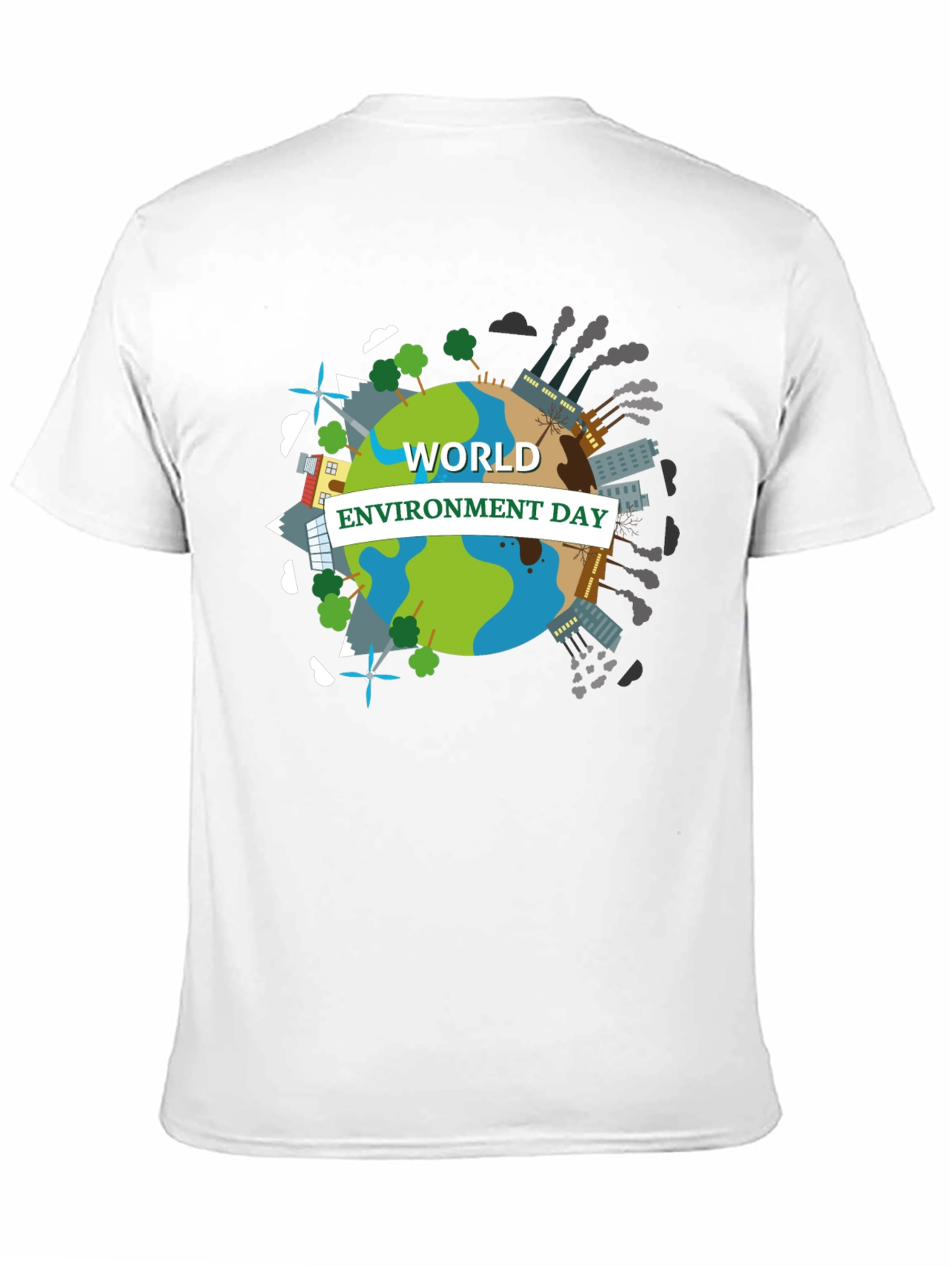 World Environment Day T-Shirt - Black Graphic Tee