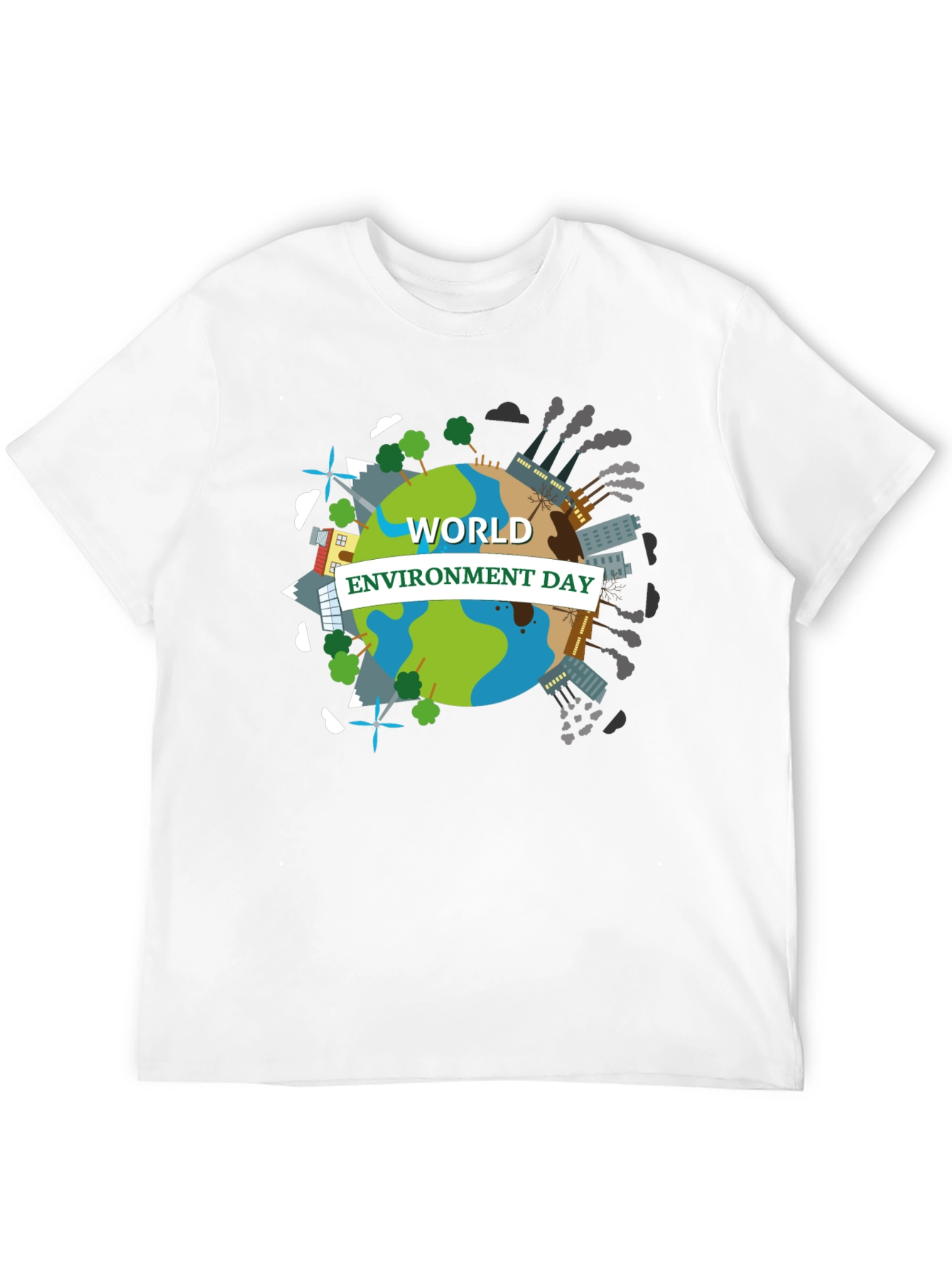World Environment Day T-Shirt - Black Graphic Tee
