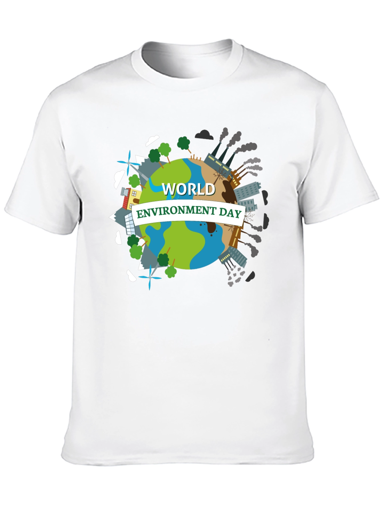 World Environment Day T-Shirt - Black Graphic Tee