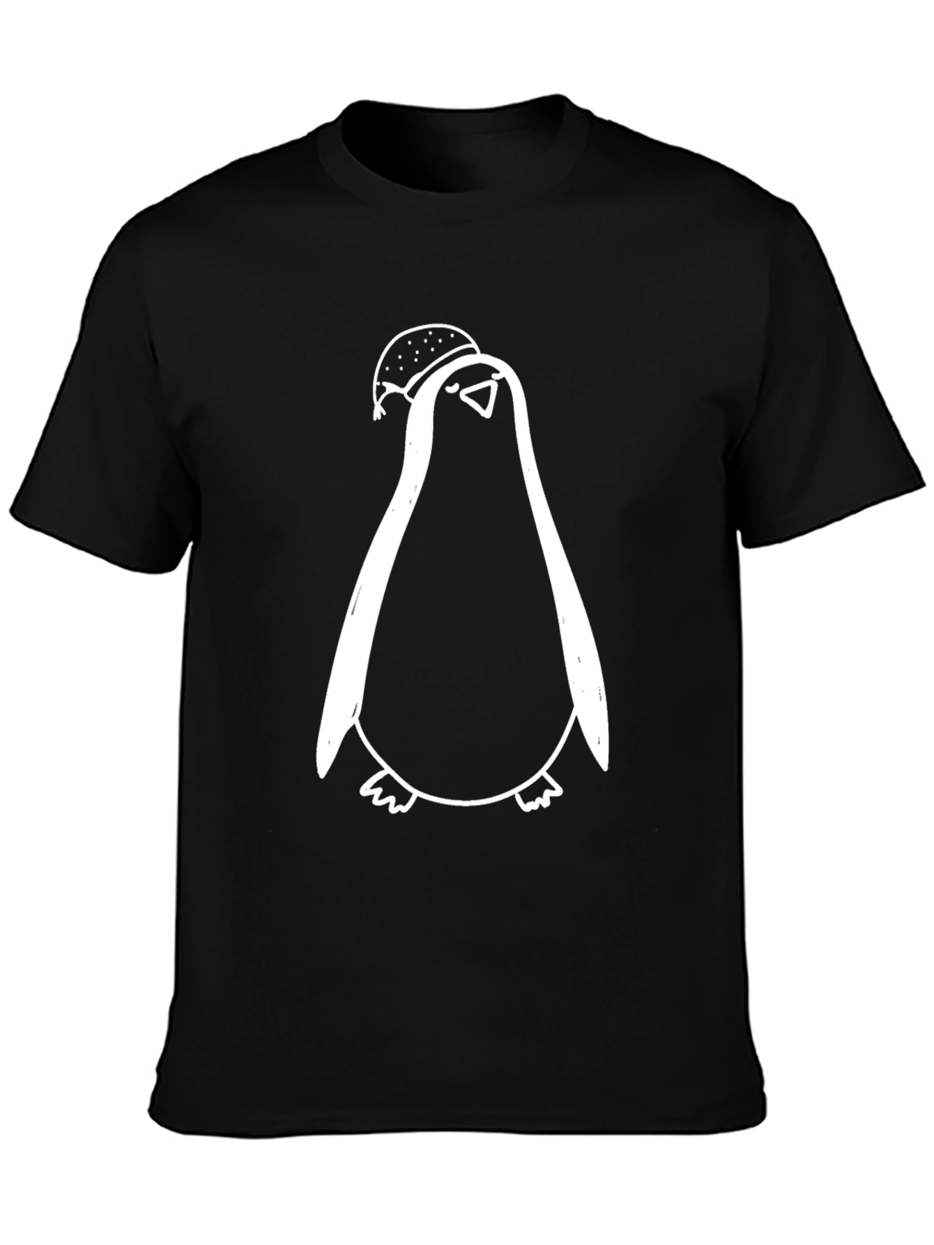 Penguin Burger T-Shirt - Quirky Graphic Tee
