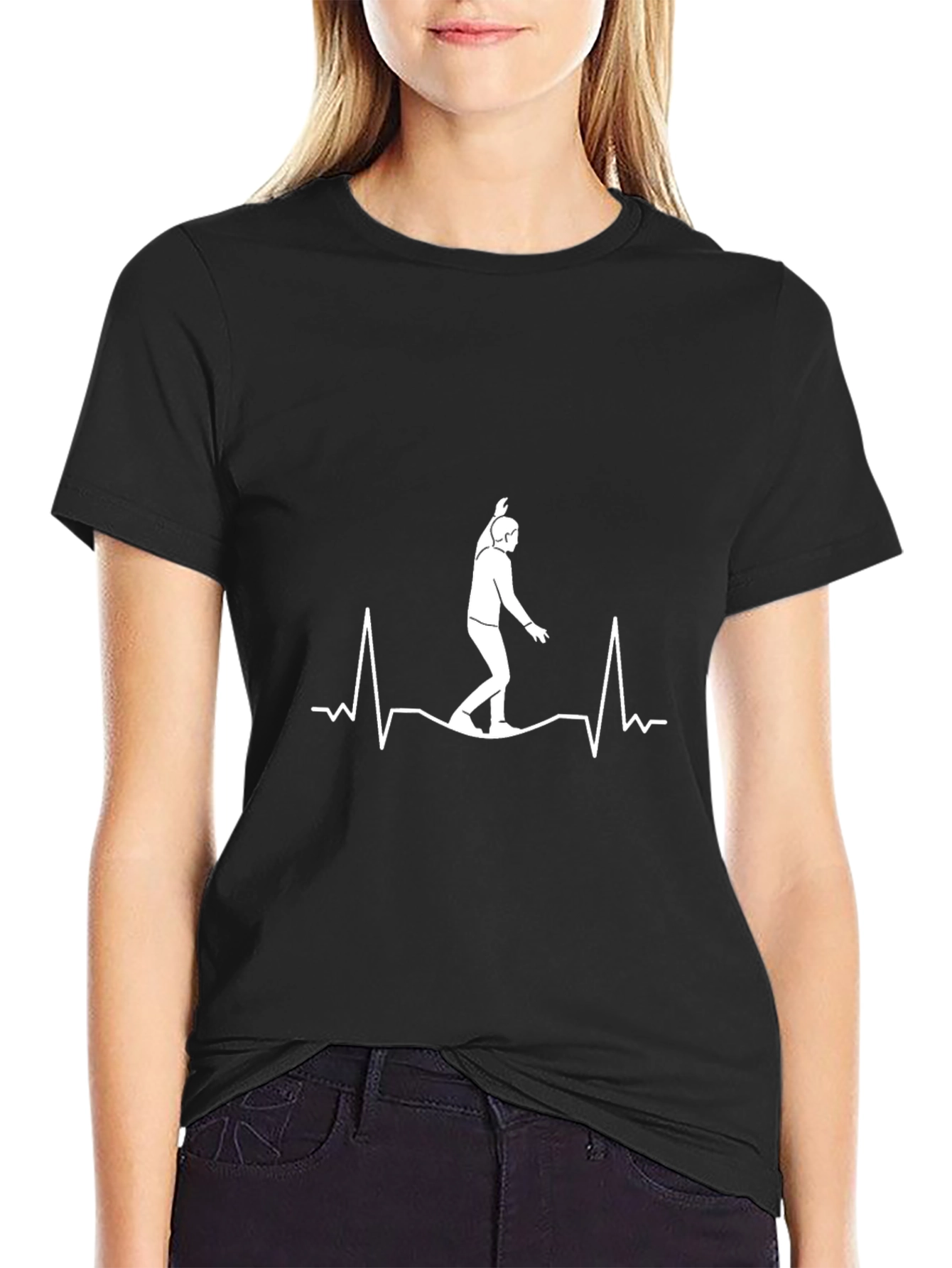 Slackline Heartbeat T-Shirt - Balance is Life
