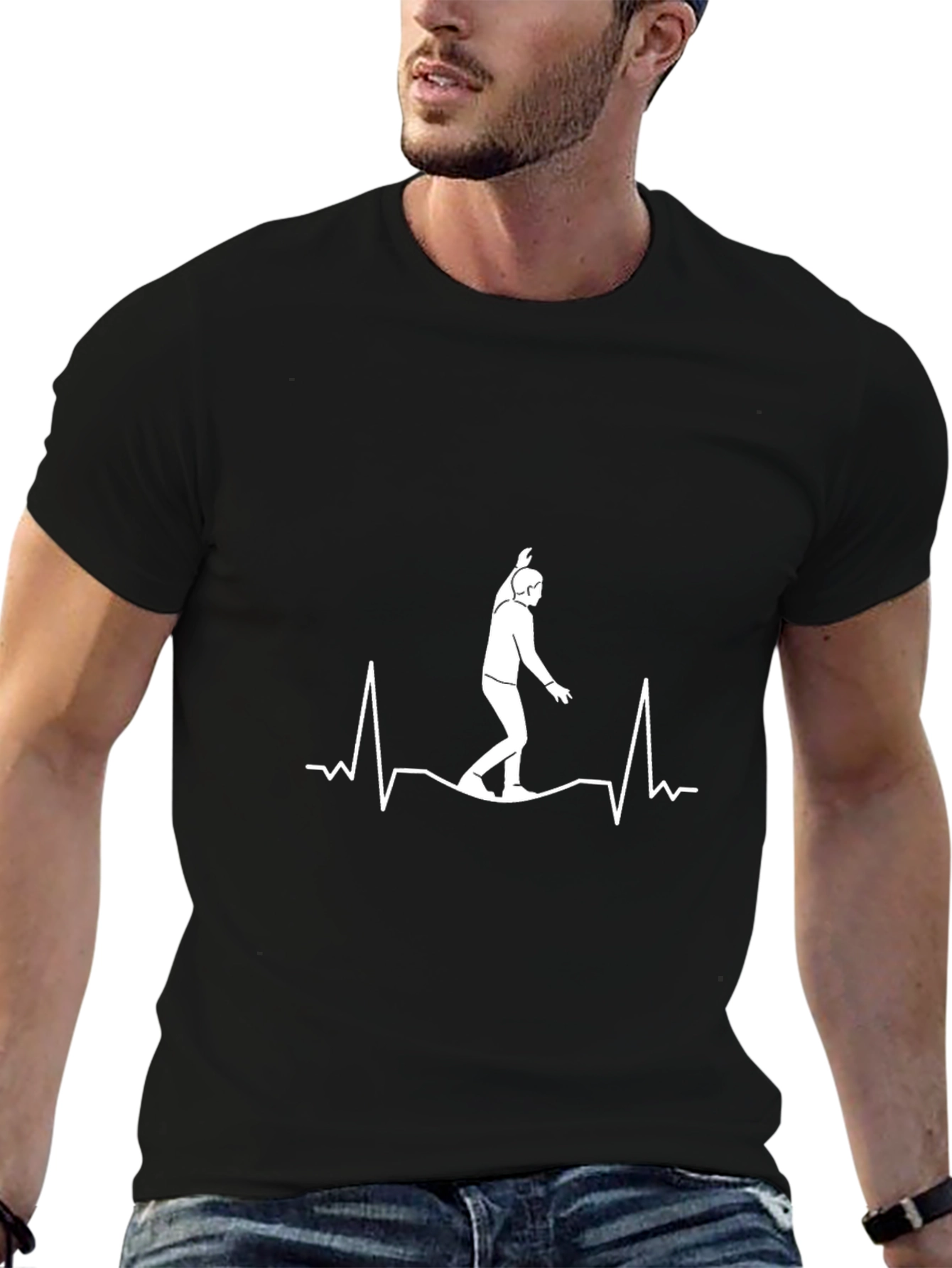 Slackline Heartbeat T-Shirt - Balance is Life