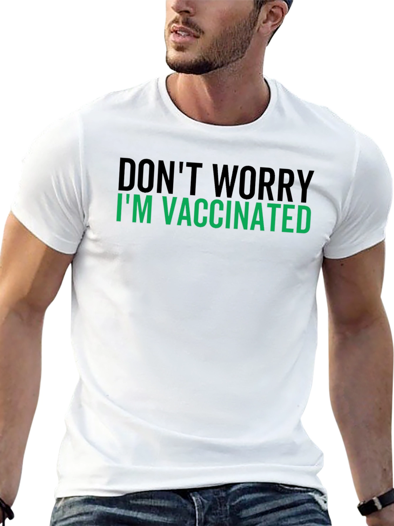 Vaccinated Statement Tee - Relax Im Protected!