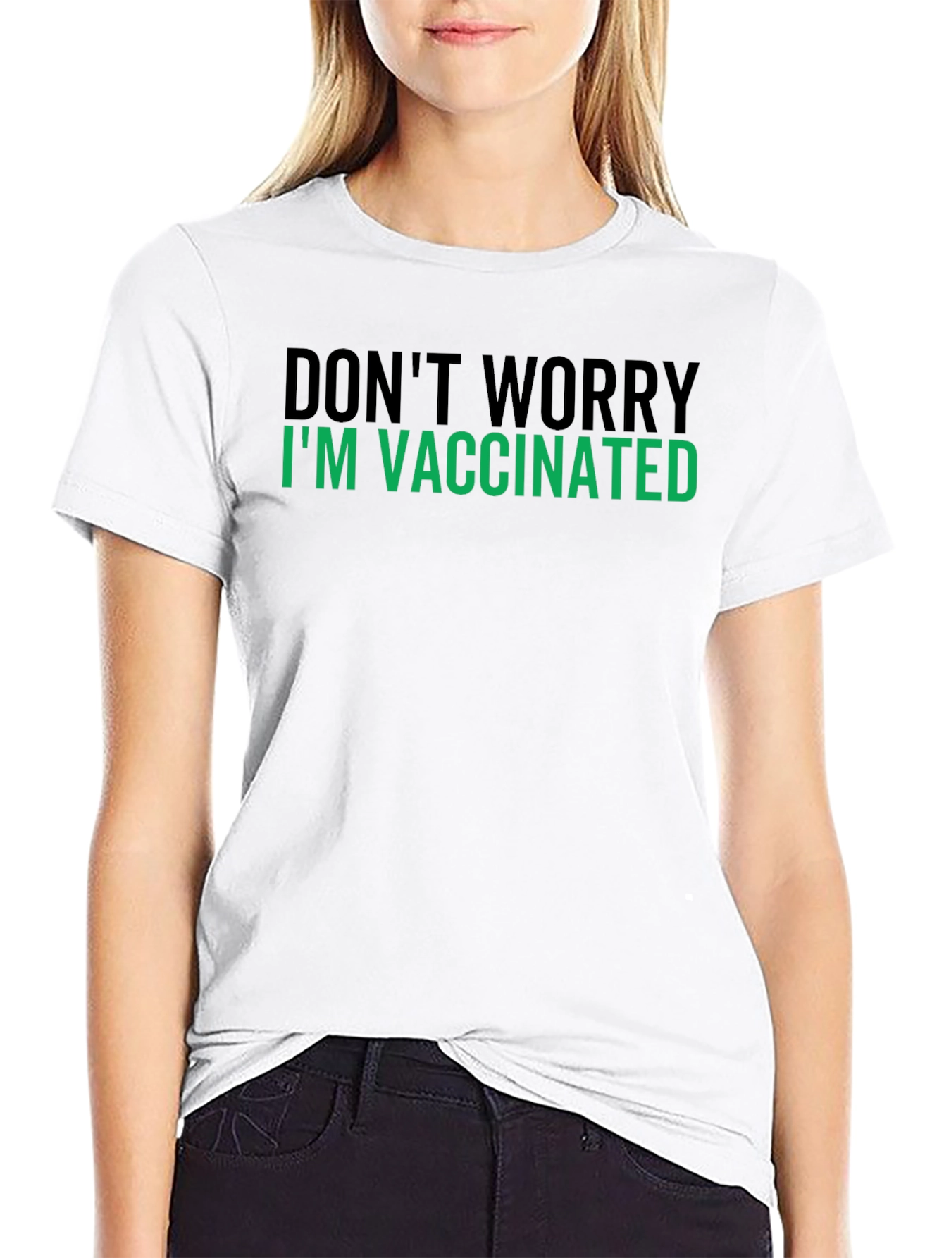 Vaccinated Statement Tee - Relax Im Protected!