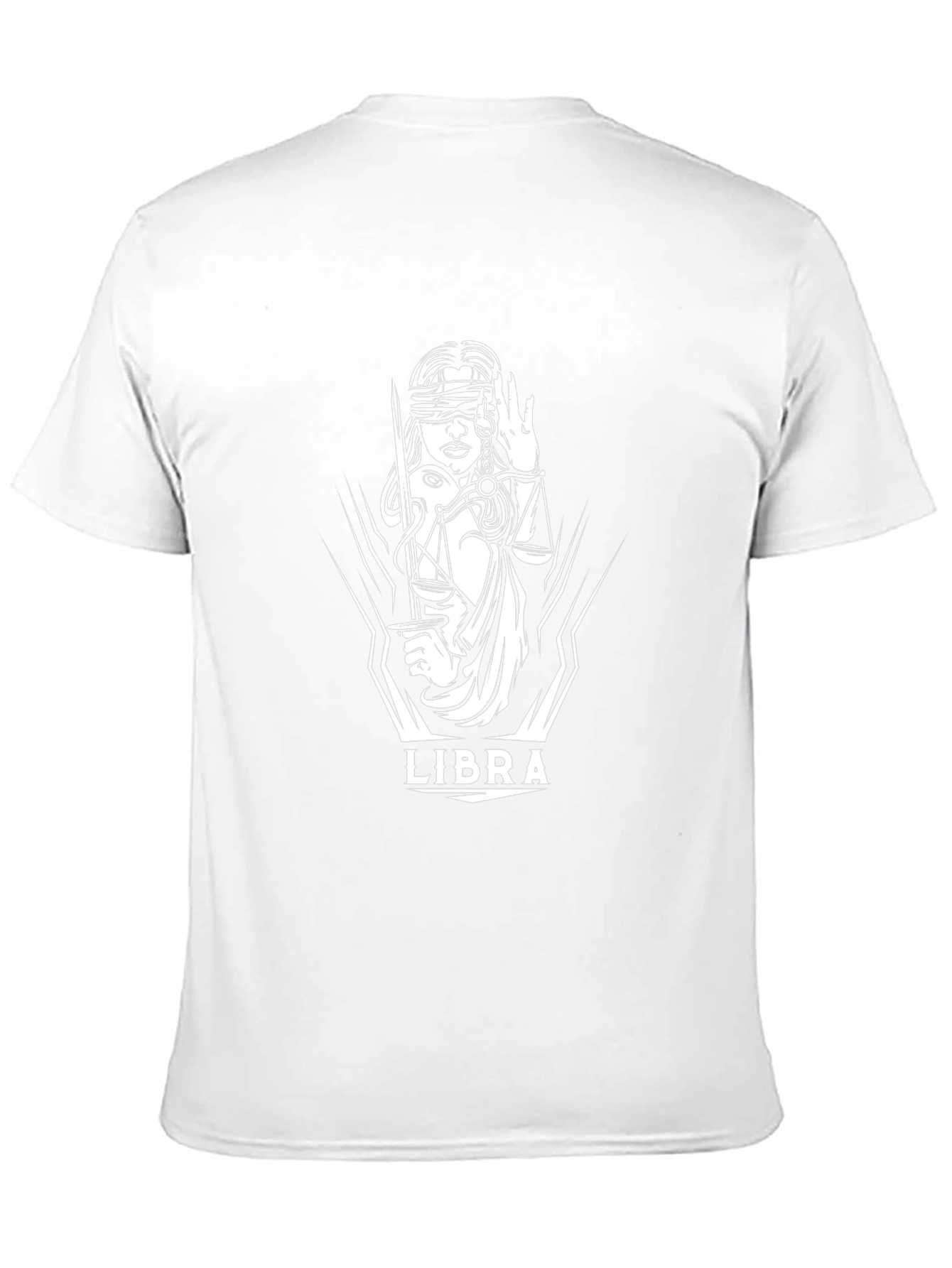 Libra Zodiac Graphic Black T-Shirt