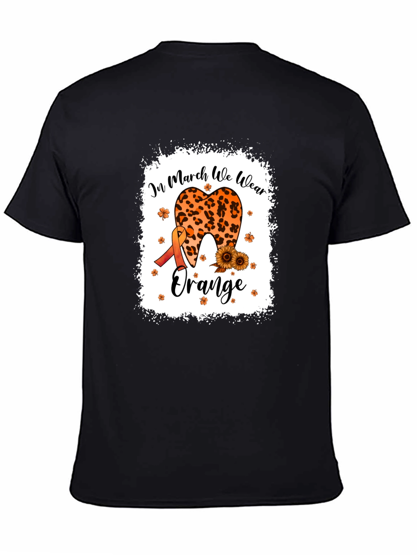 In March We Wear Orange Black T-Shirt