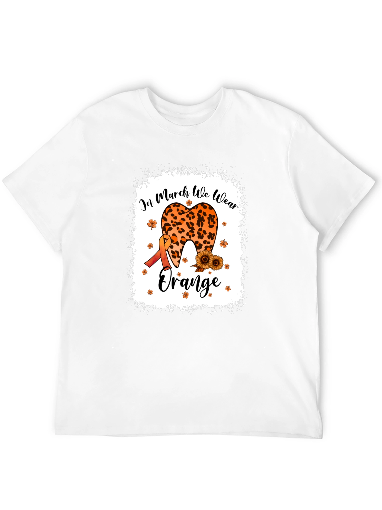 In March We Wear Orange Black T-Shirt