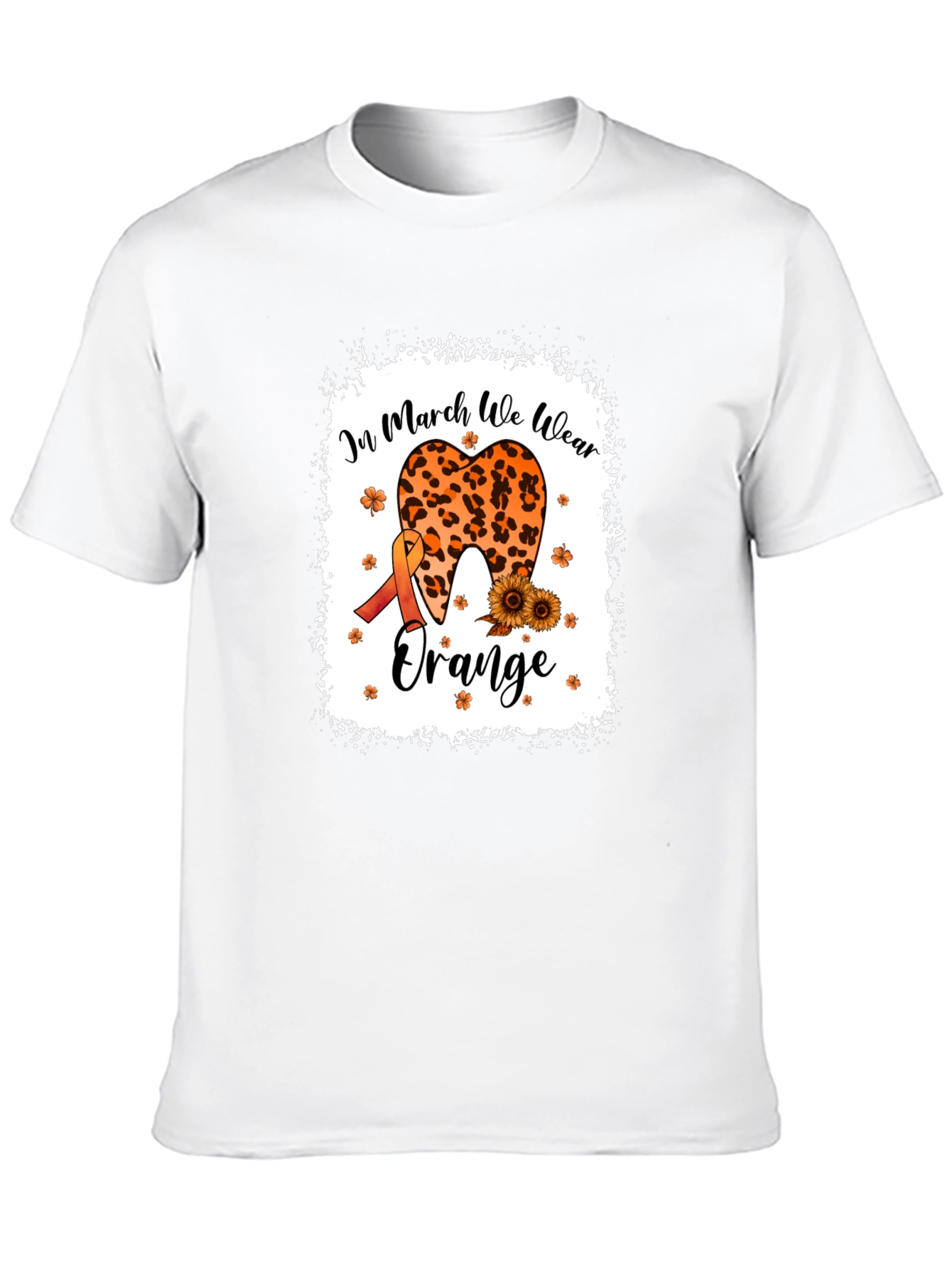 In March We Wear Orange Black T-Shirt