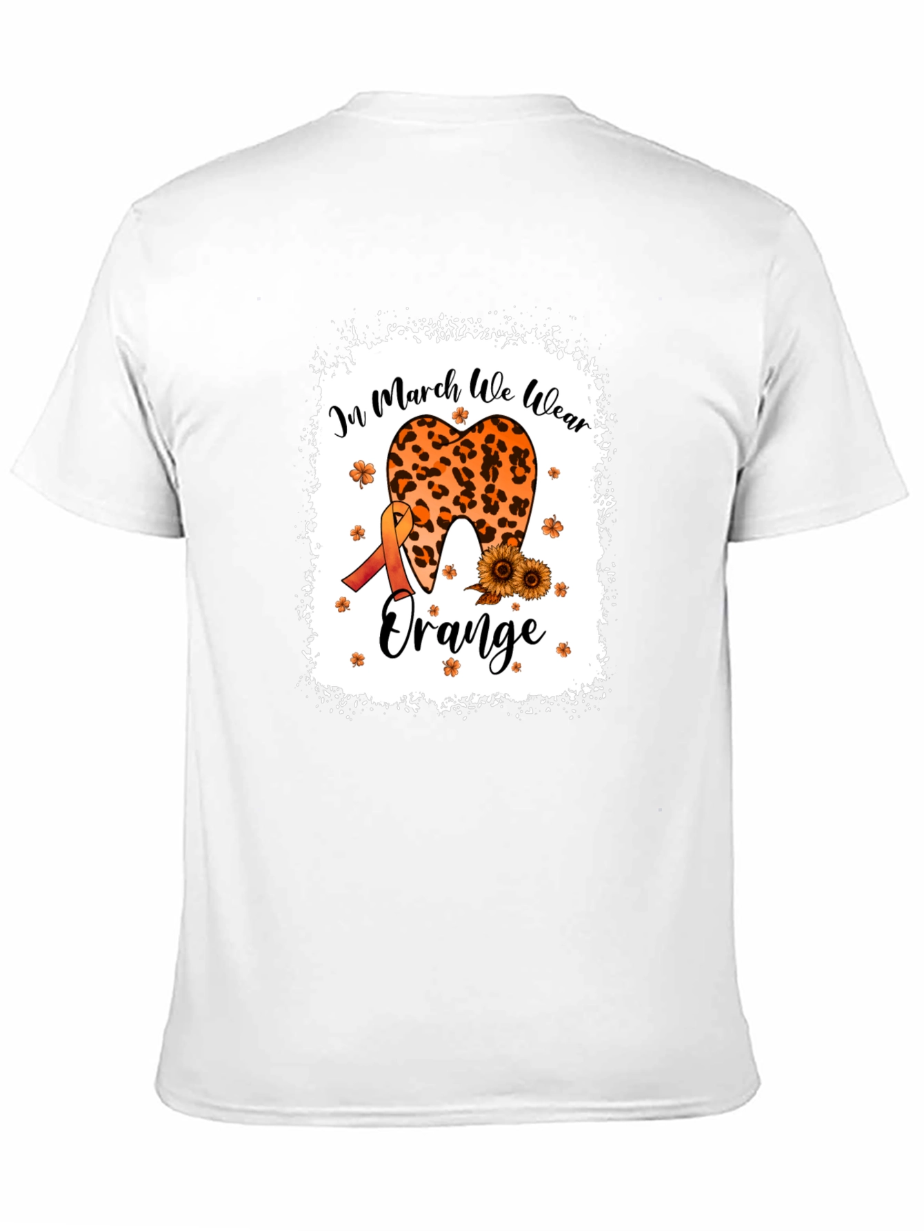 In March We Wear Orange Black T-Shirt