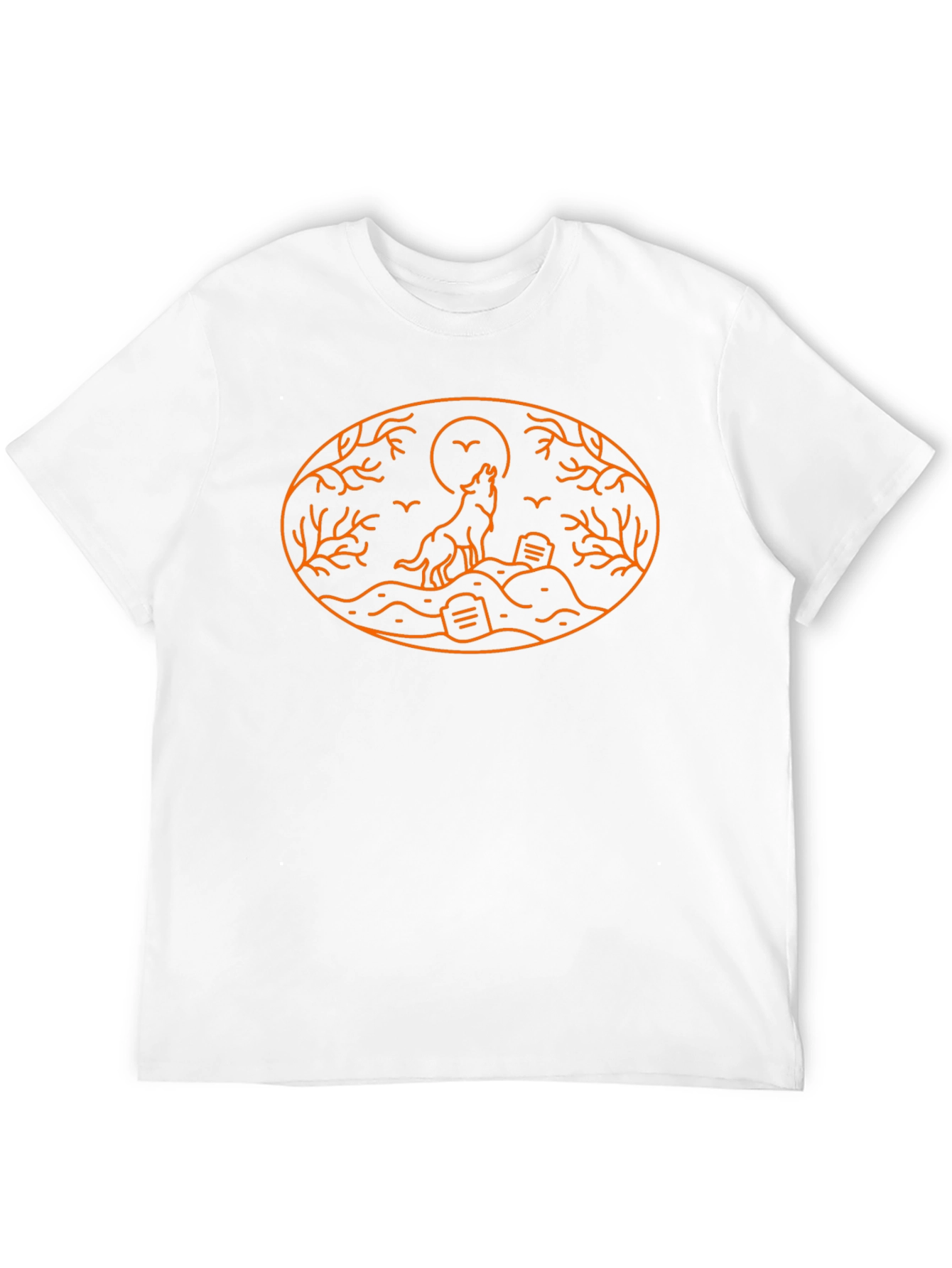Wolf Moon Halloween Tee - Black Graphic T-Shirt