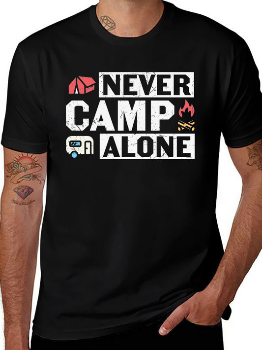 Never Camp Alone Graphic T-Shirt