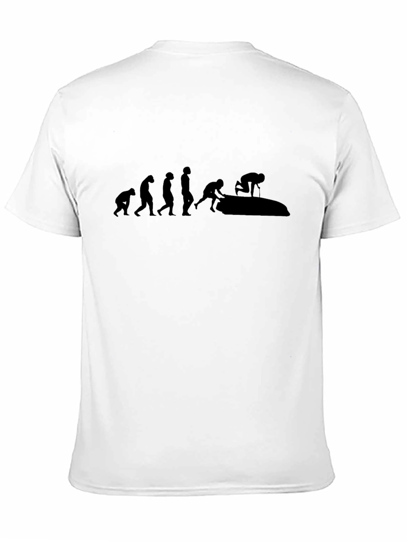 Evolution of Jetskiing Black T-Shirt