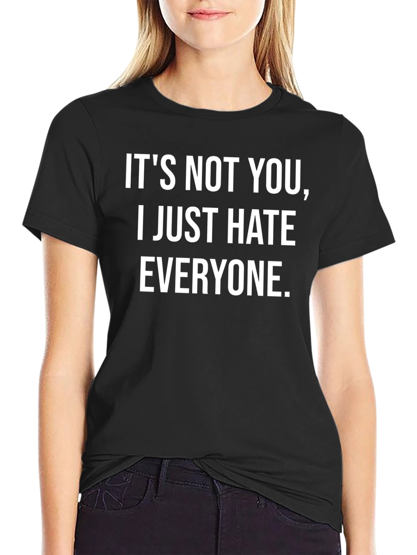 Funny I Hate Everyone Graphic T-Shirt