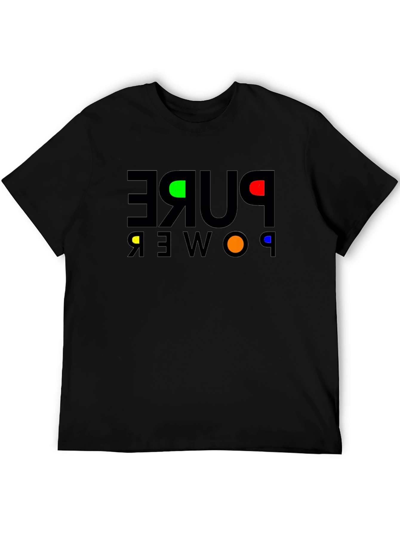 Pure Power Graphic T-Shirt - Premium Black Cotton Tee