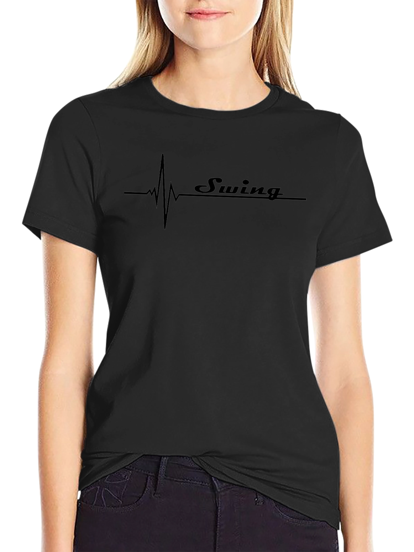 Swing Heartbeat T-Shirt - Cool Graphic Tee