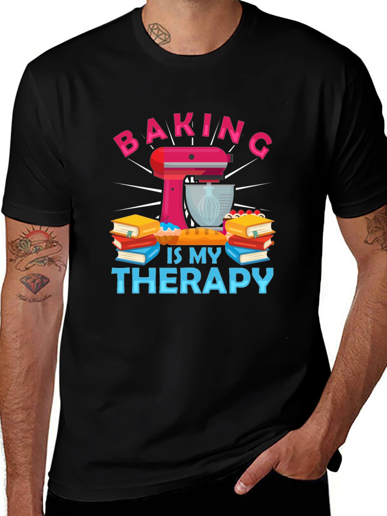 Baking Is My Therapy Graphic T-Shirt