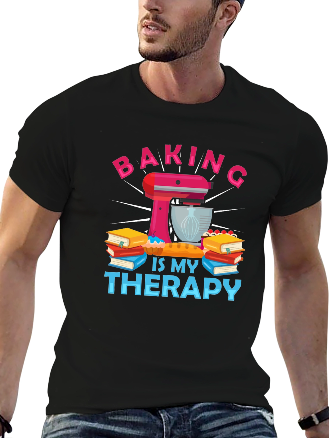 Baking Is My Therapy Graphic T-Shirt