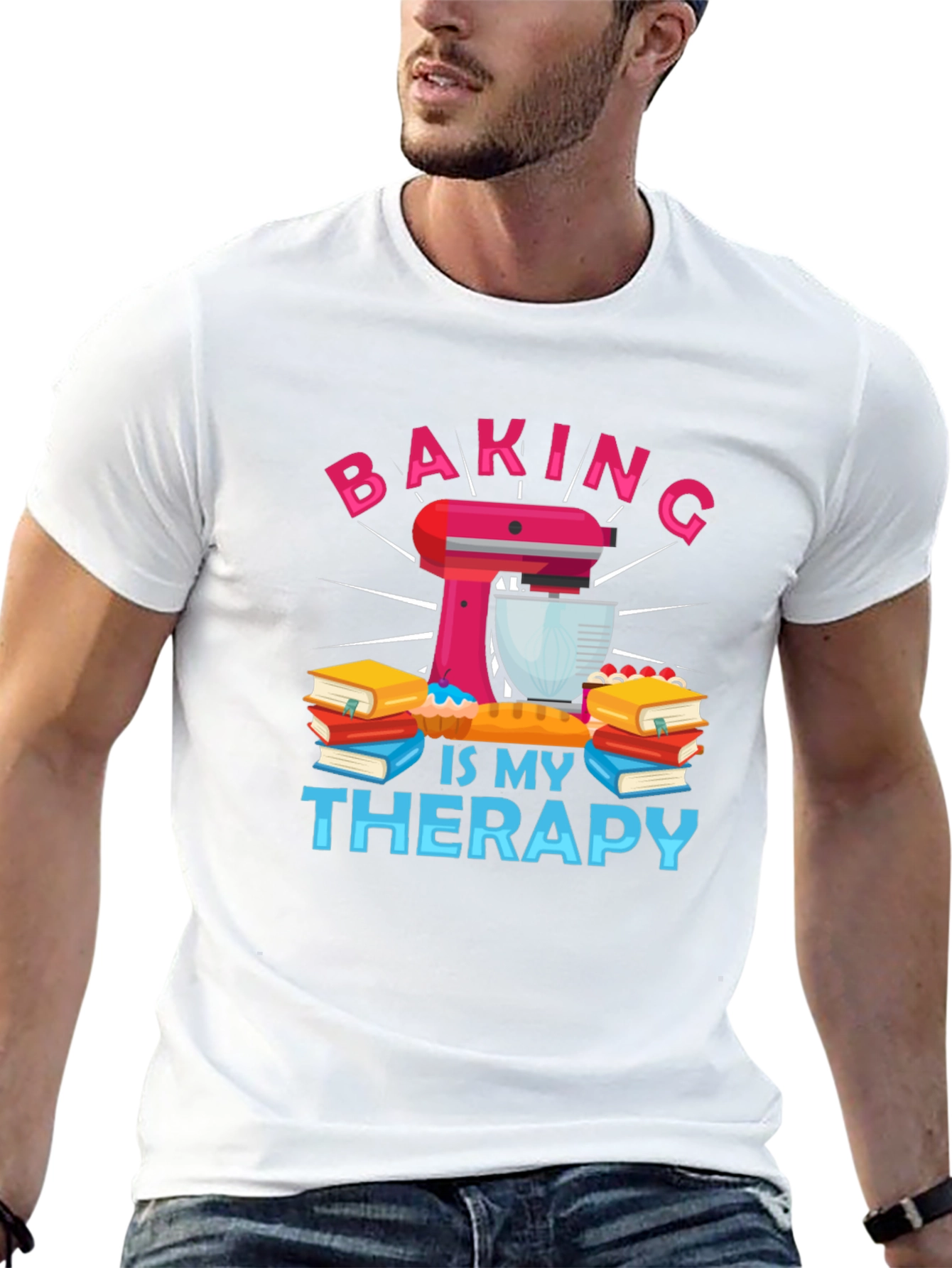 Baking Is My Therapy Graphic T-Shirt