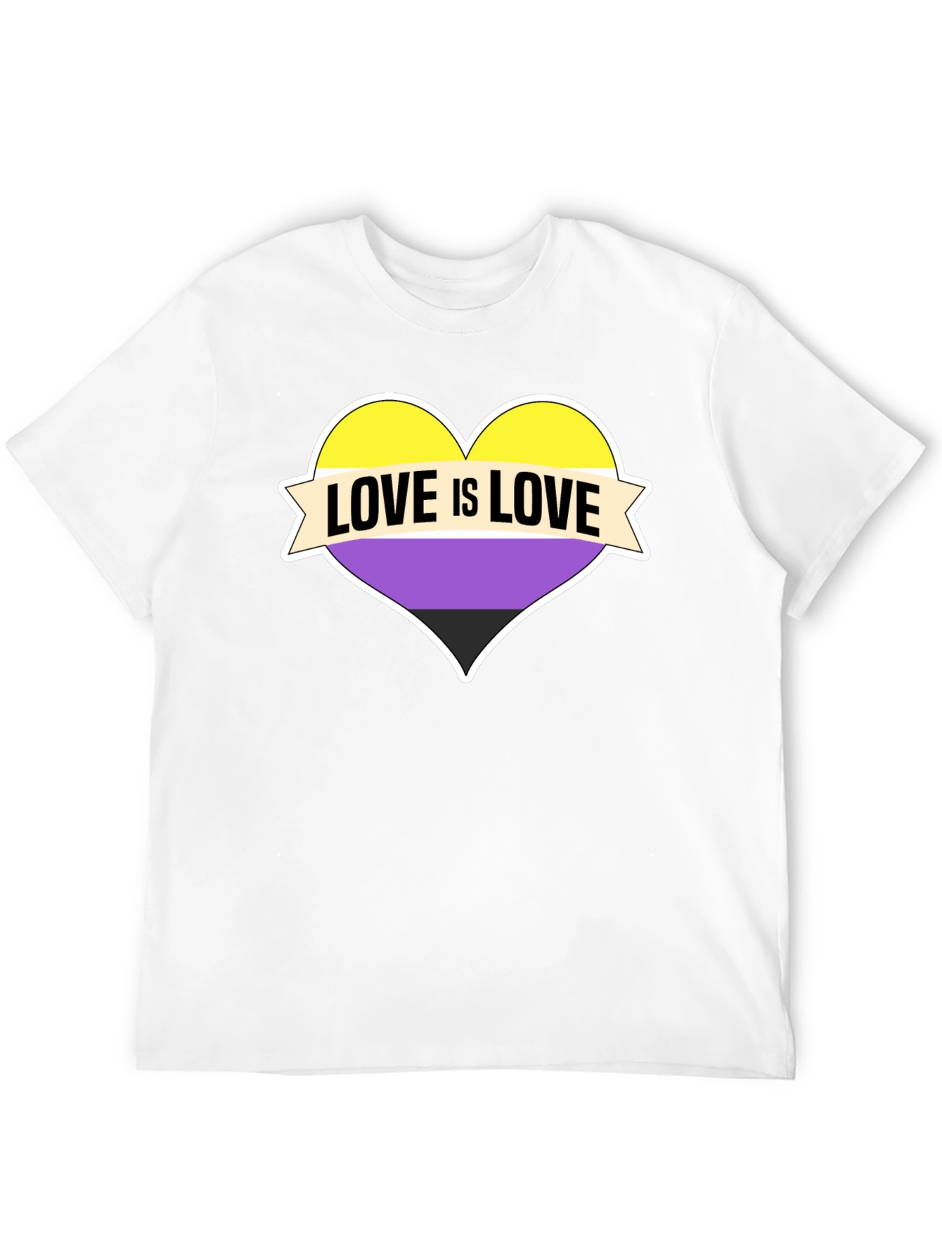 Love Is Love Nonbinary Pride T-Shirt