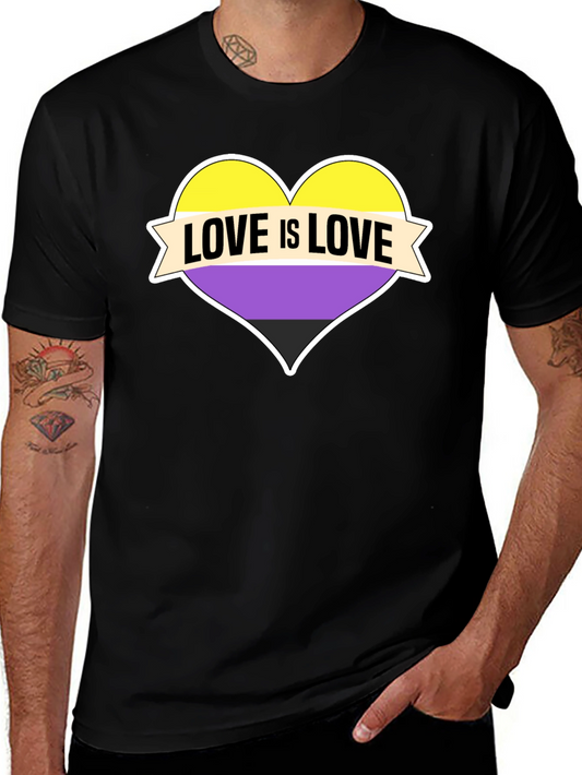Love Is Love Nonbinary Pride T-Shirt