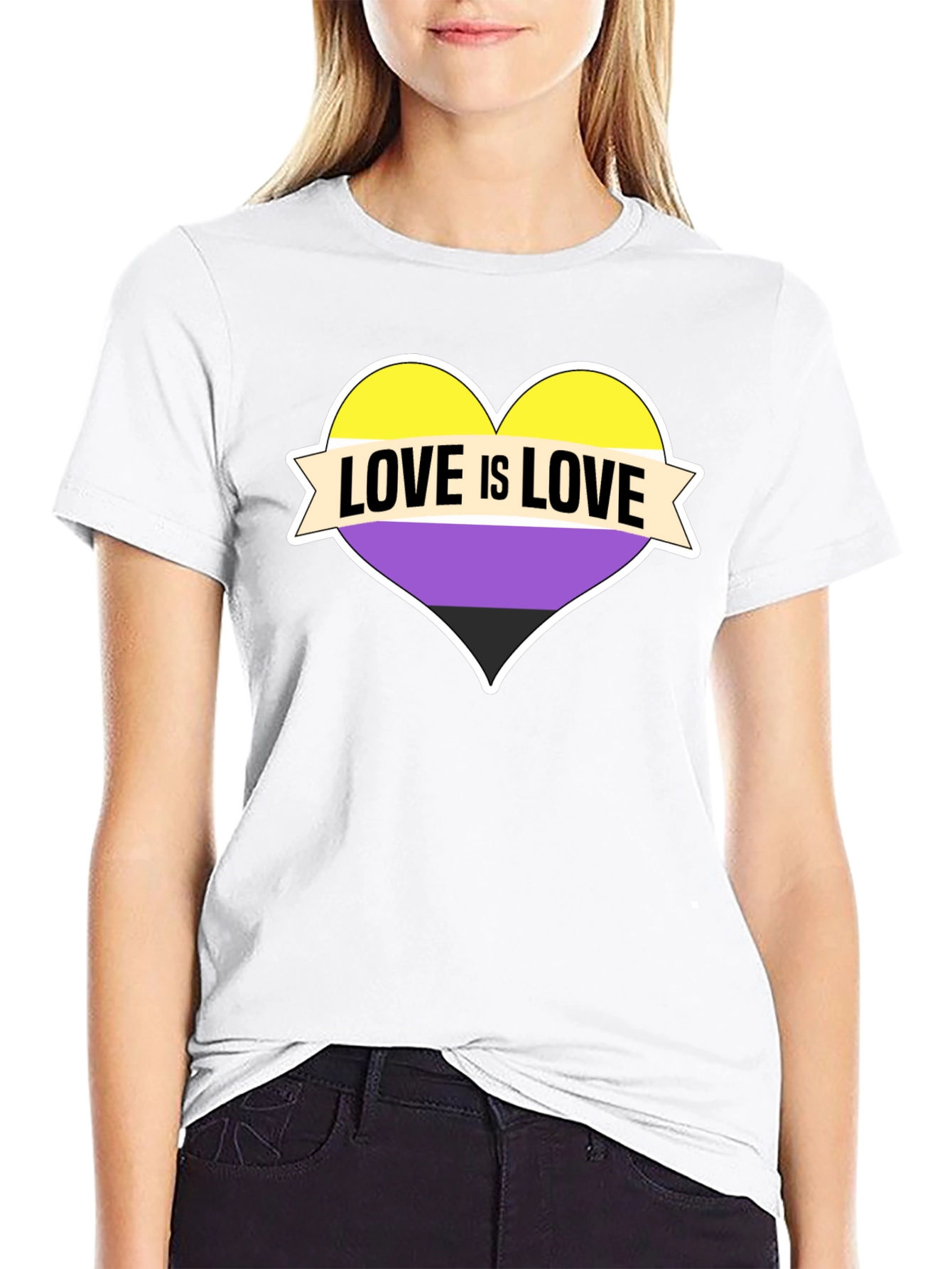 Love Is Love Nonbinary Pride T-Shirt