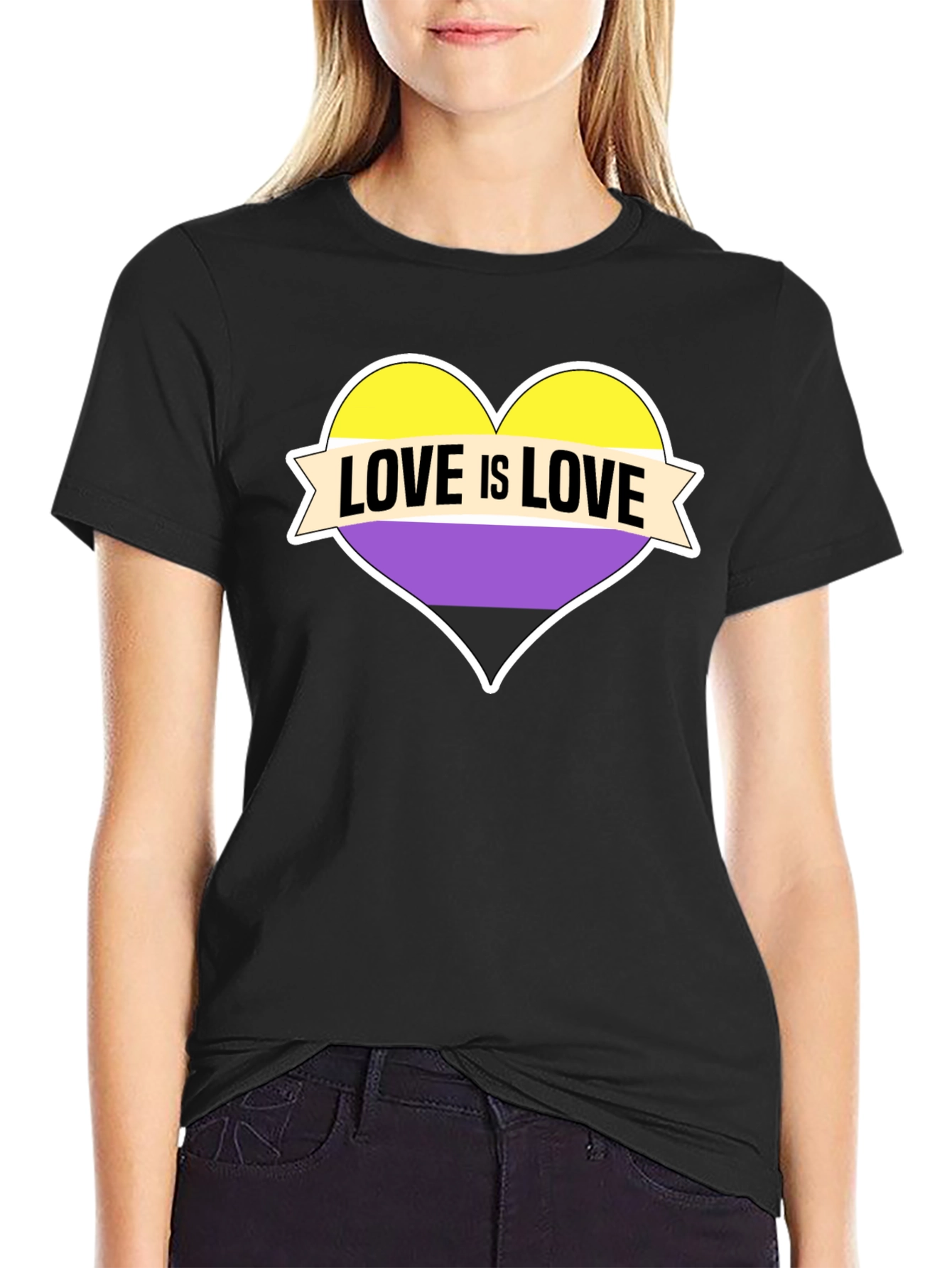 Love Is Love Nonbinary Pride T-Shirt