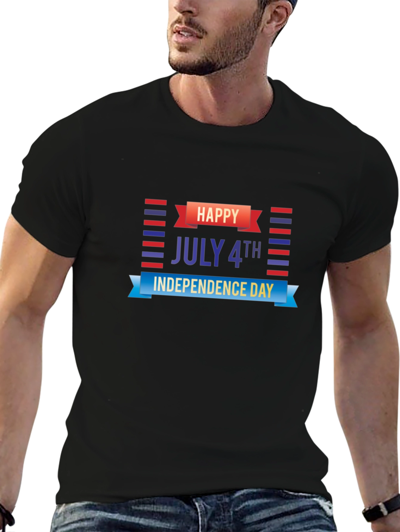 Happy 4th of July Independence Day Graphic Tee