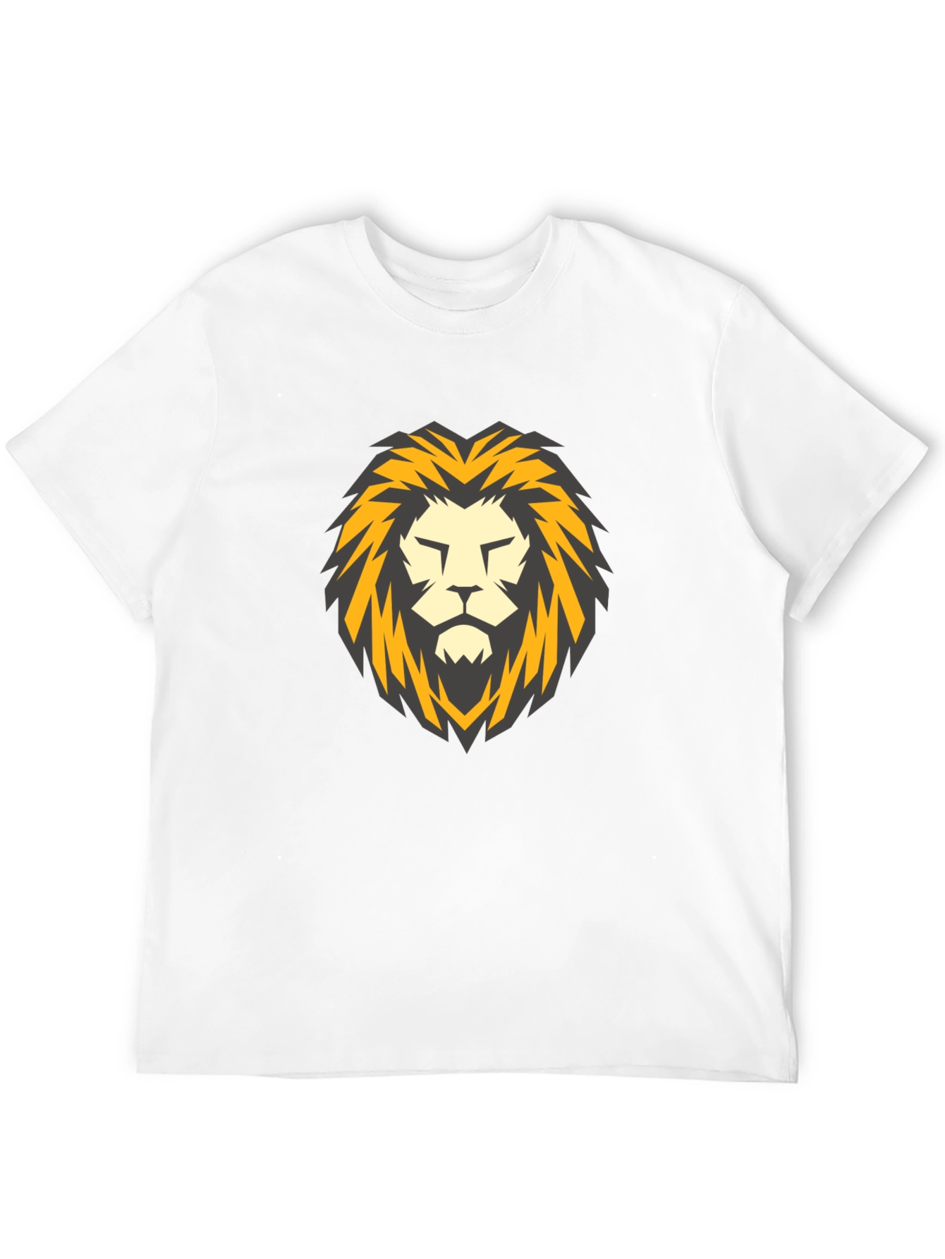Lion Head Graphic Black T-Shirt