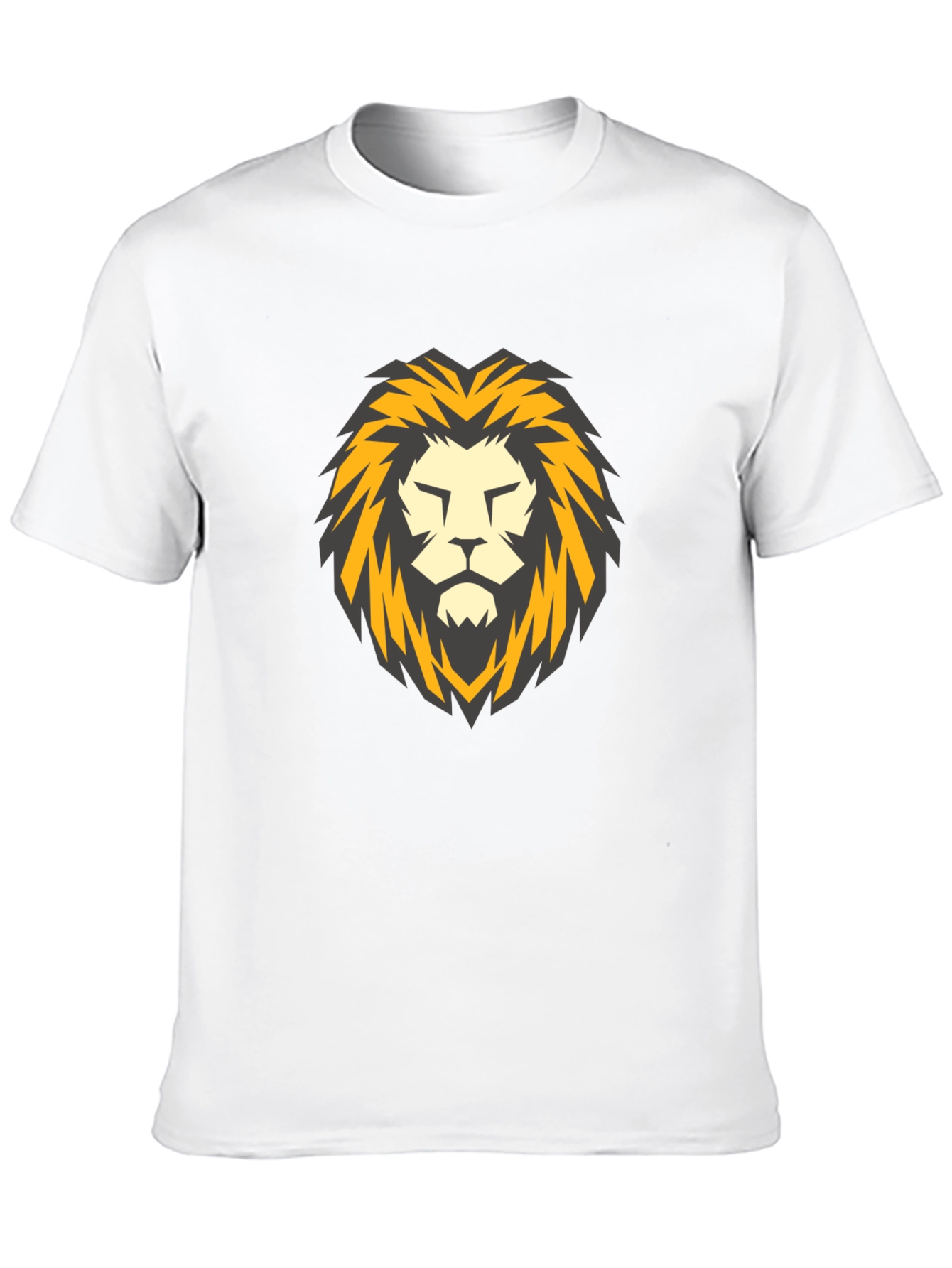 Lion Head Graphic Black T-Shirt