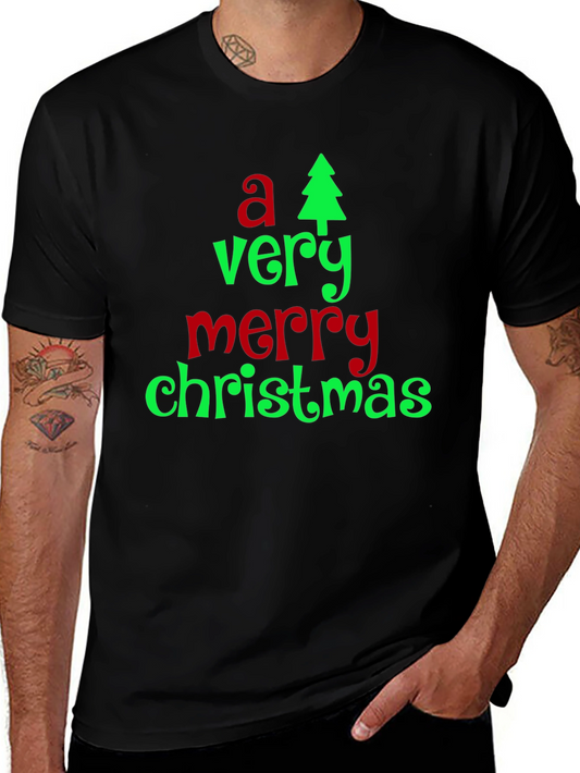 A Very Merry Christmas T-Shirt - Holiday Festive Tee