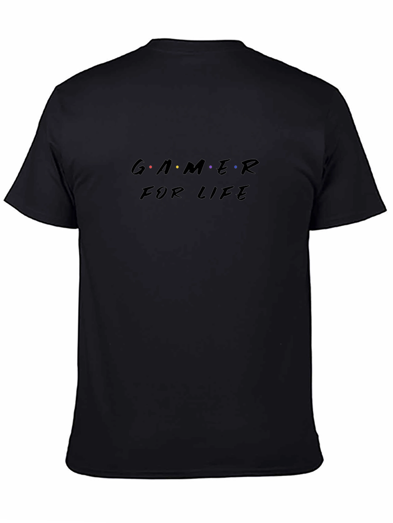 Gamer for Life Black Graphic Tee