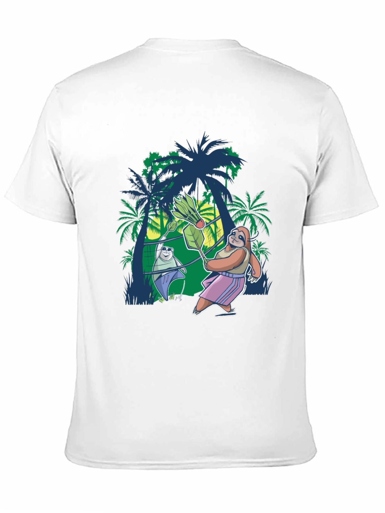Sloth Badminton T-Shirt