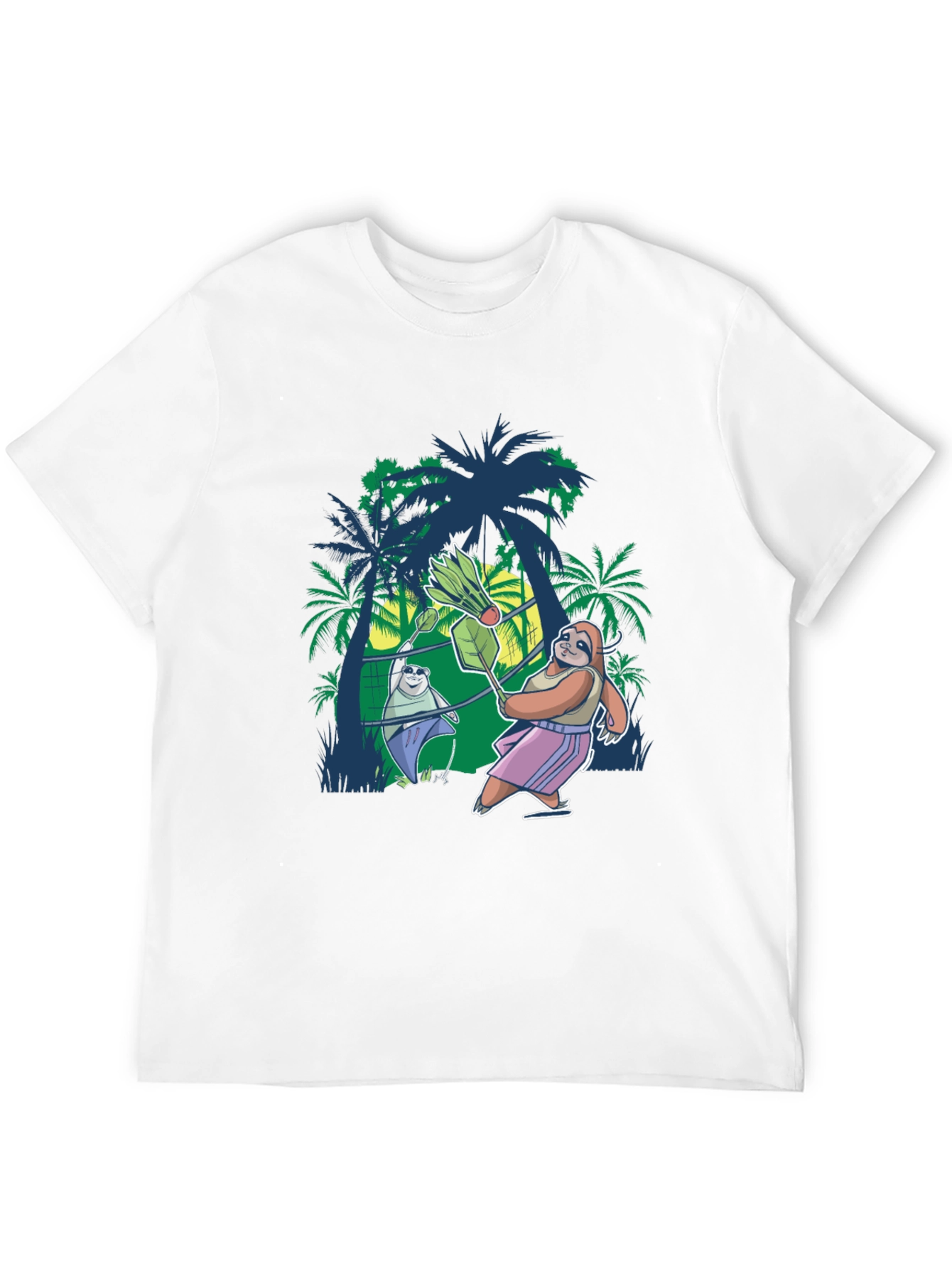 Sloth Badminton T-Shirt