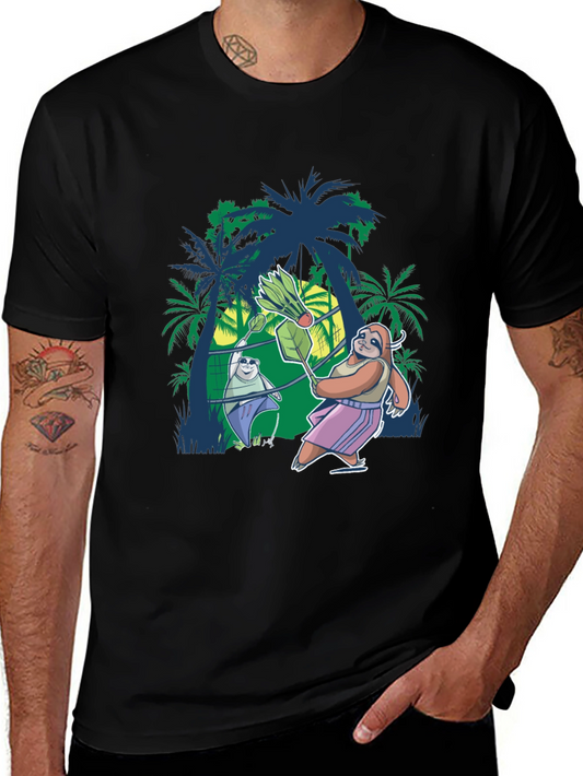 Sloth Badminton T-Shirt