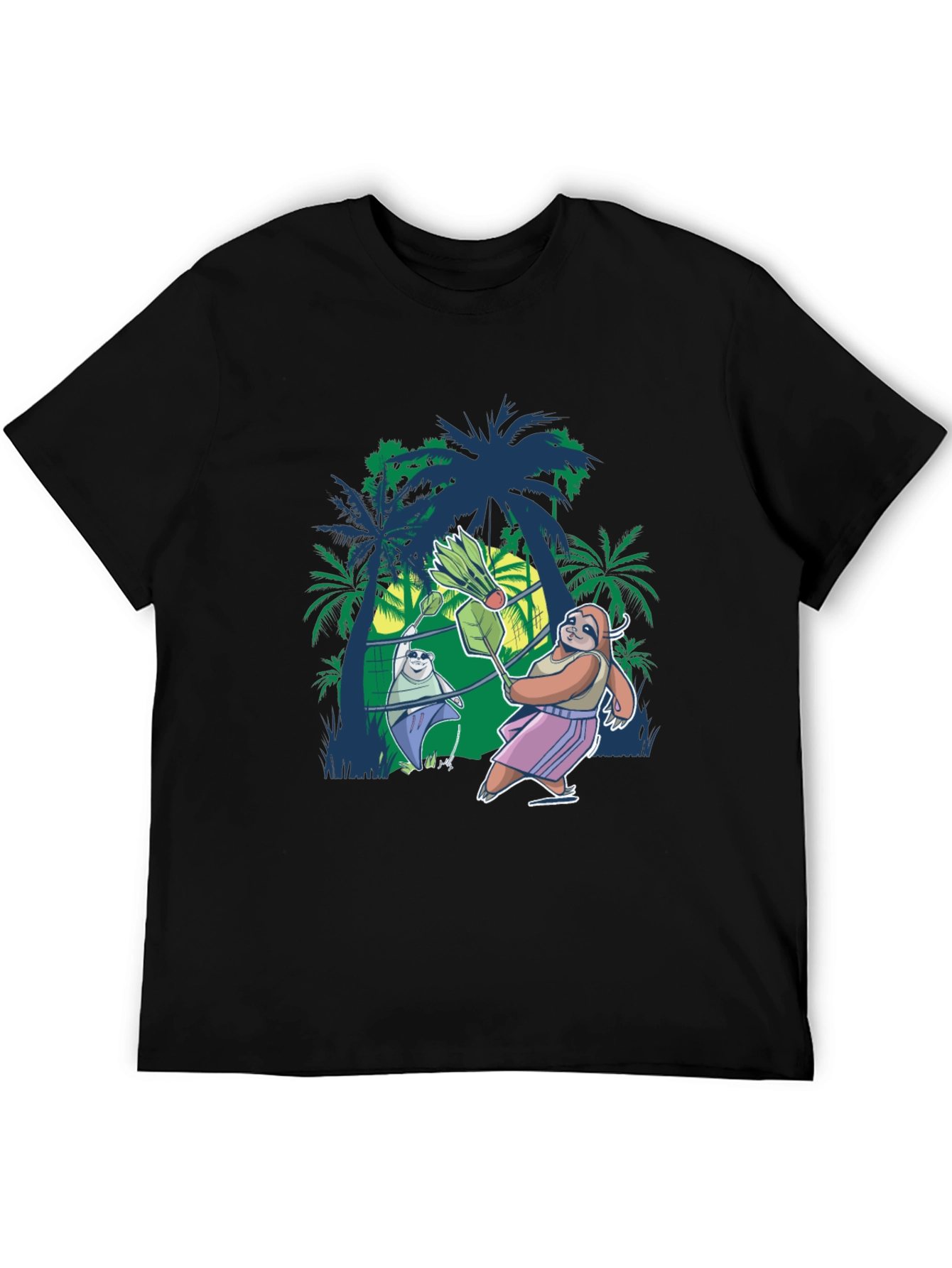 Sloth Badminton T-Shirt