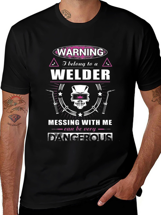 Warning Welder T-Shirt -  Welders Partner