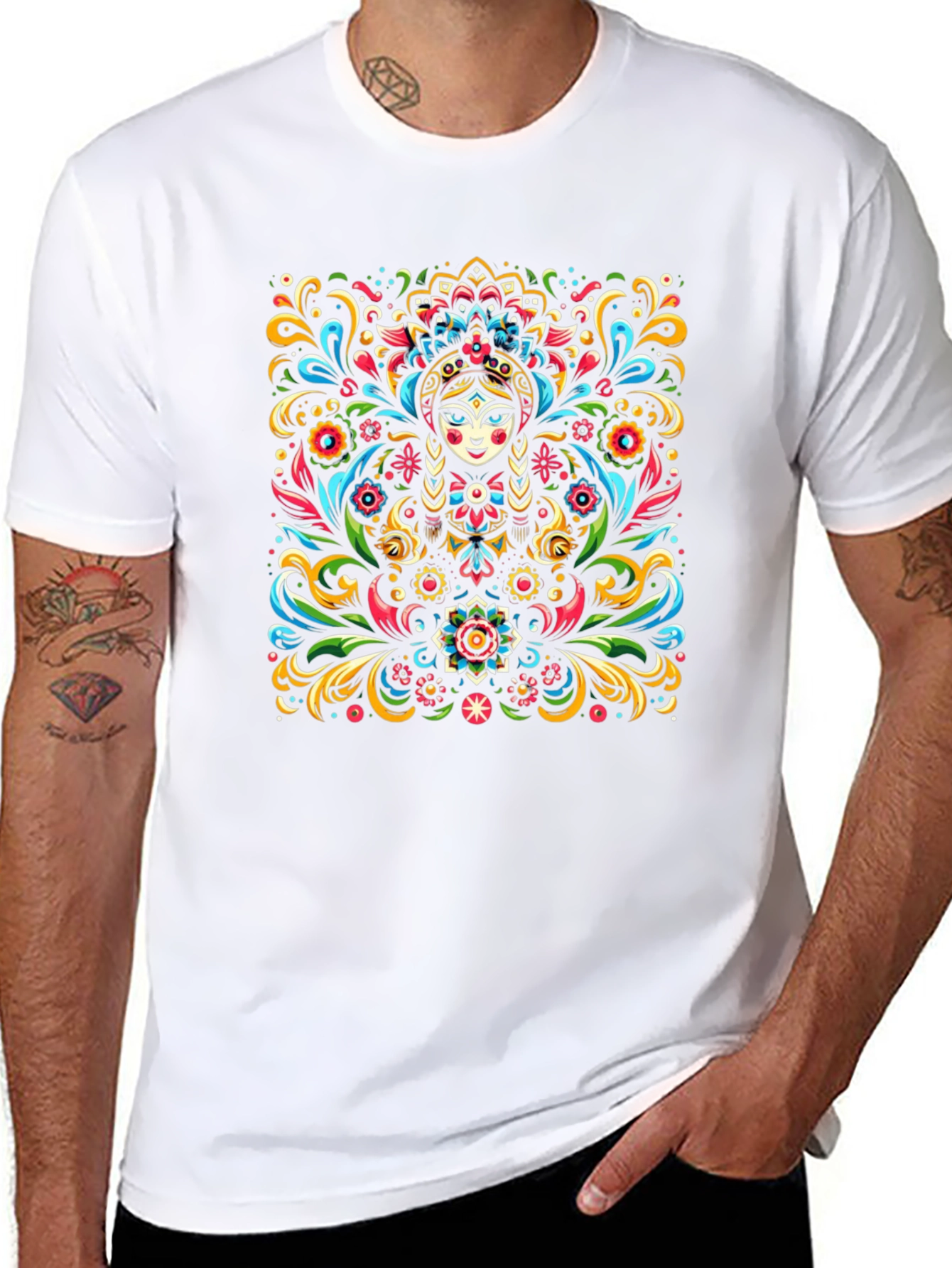Vibrant Matryoshka Doll Graphic Tee