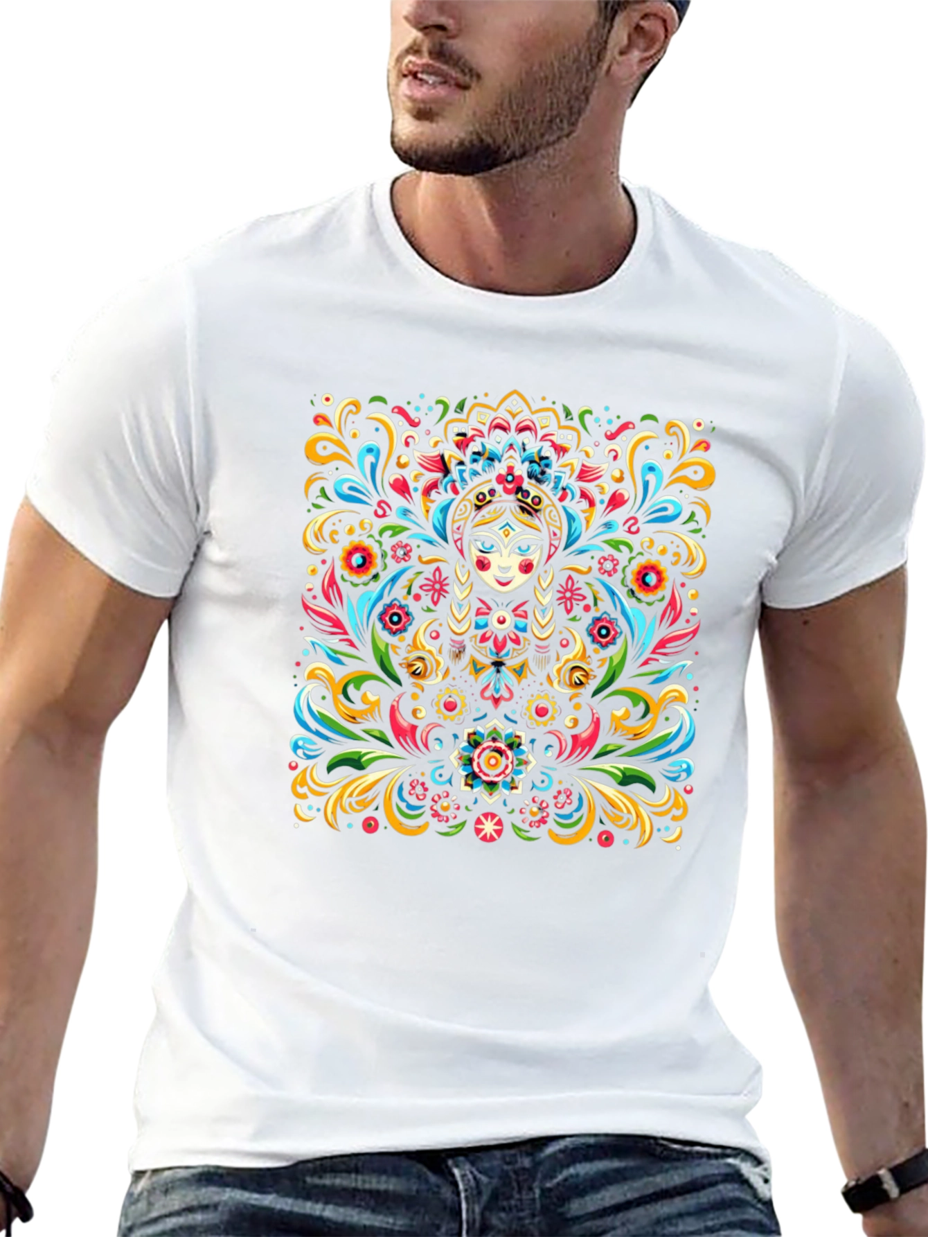 Vibrant Matryoshka Doll Graphic Tee