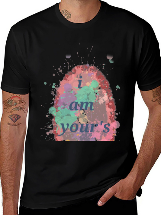 I am Yours Graphic Tee - Trendy Colorful Design