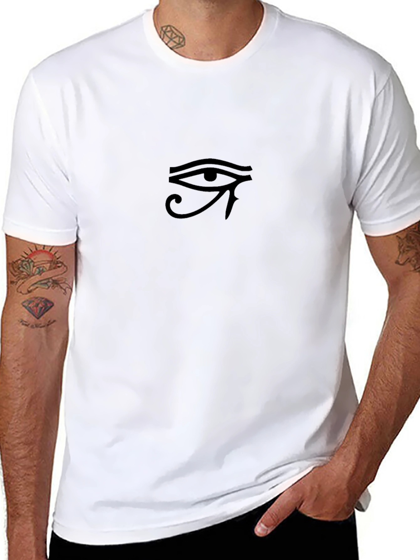 Eye of Horus Black T-Shirt - Egyptian Symbol