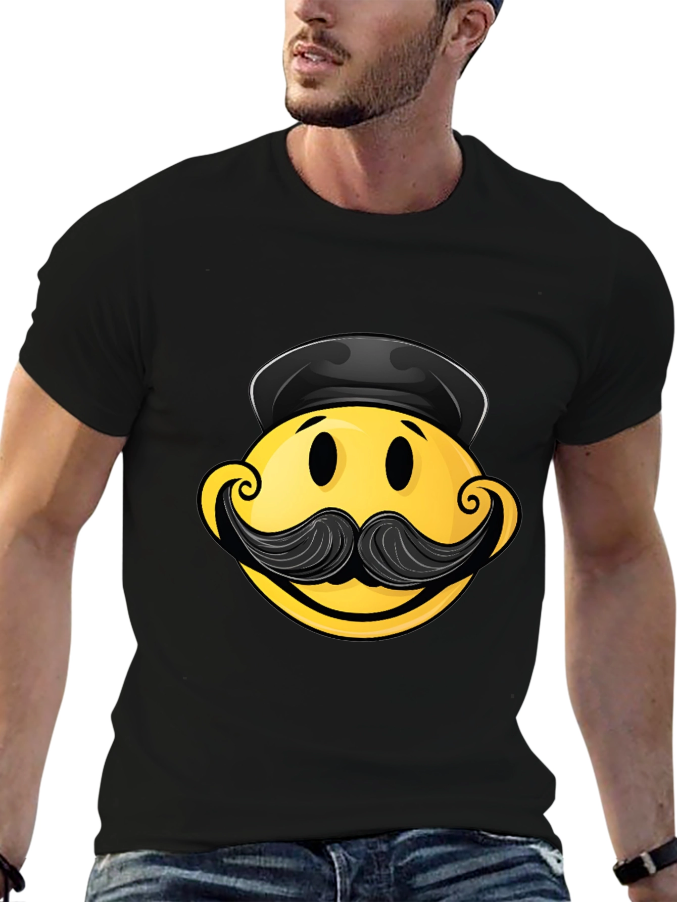 Smiley Face Graphic Tee - Novelty Humor T-Shirt