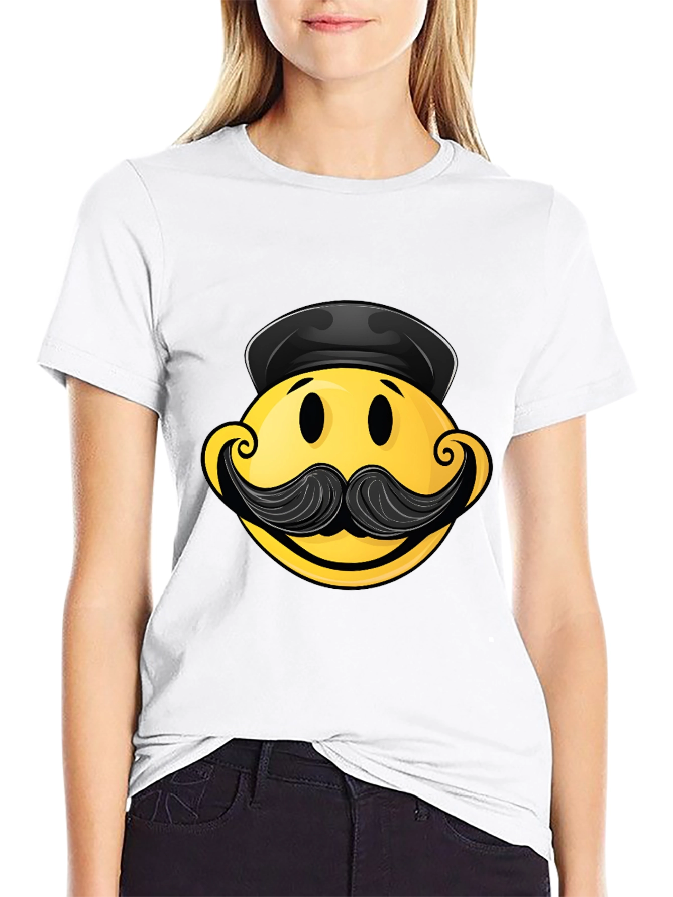 Smiley Face Graphic Tee - Novelty Humor T-Shirt