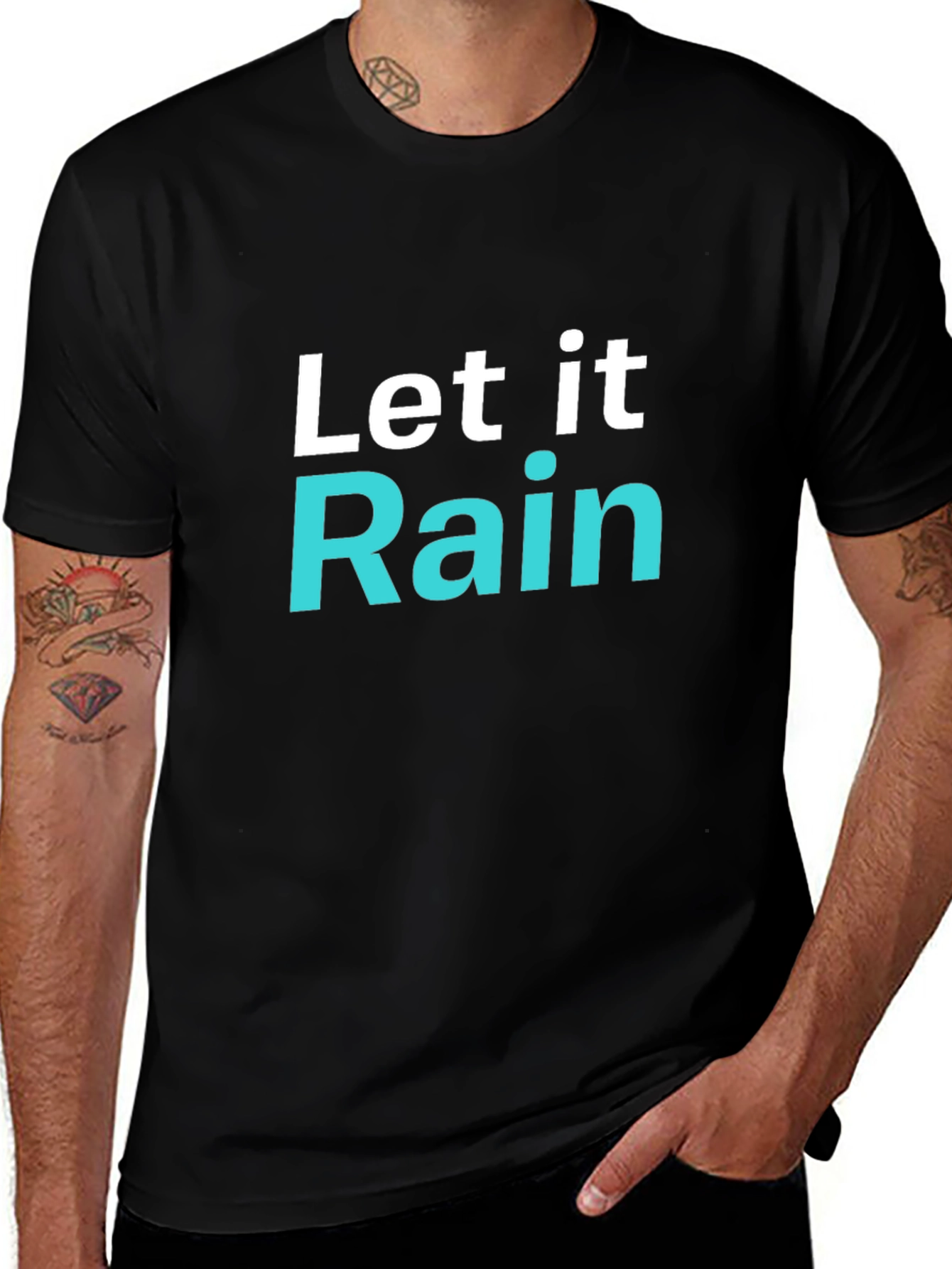 Let it Rain Graphic T-Shirt - Trendy Tee